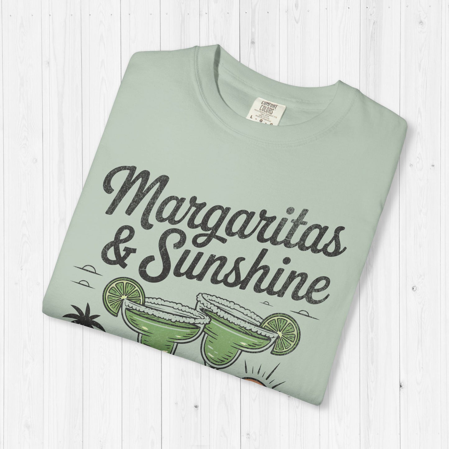 Margaritas and Sunshine Shirt – Vintage Summer Vibes Tee