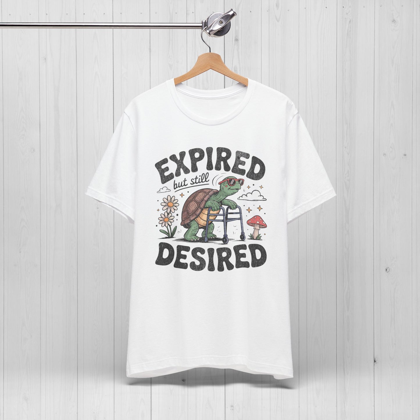 Expired but Still Desired Frog Tee – Funny Retirement Gift