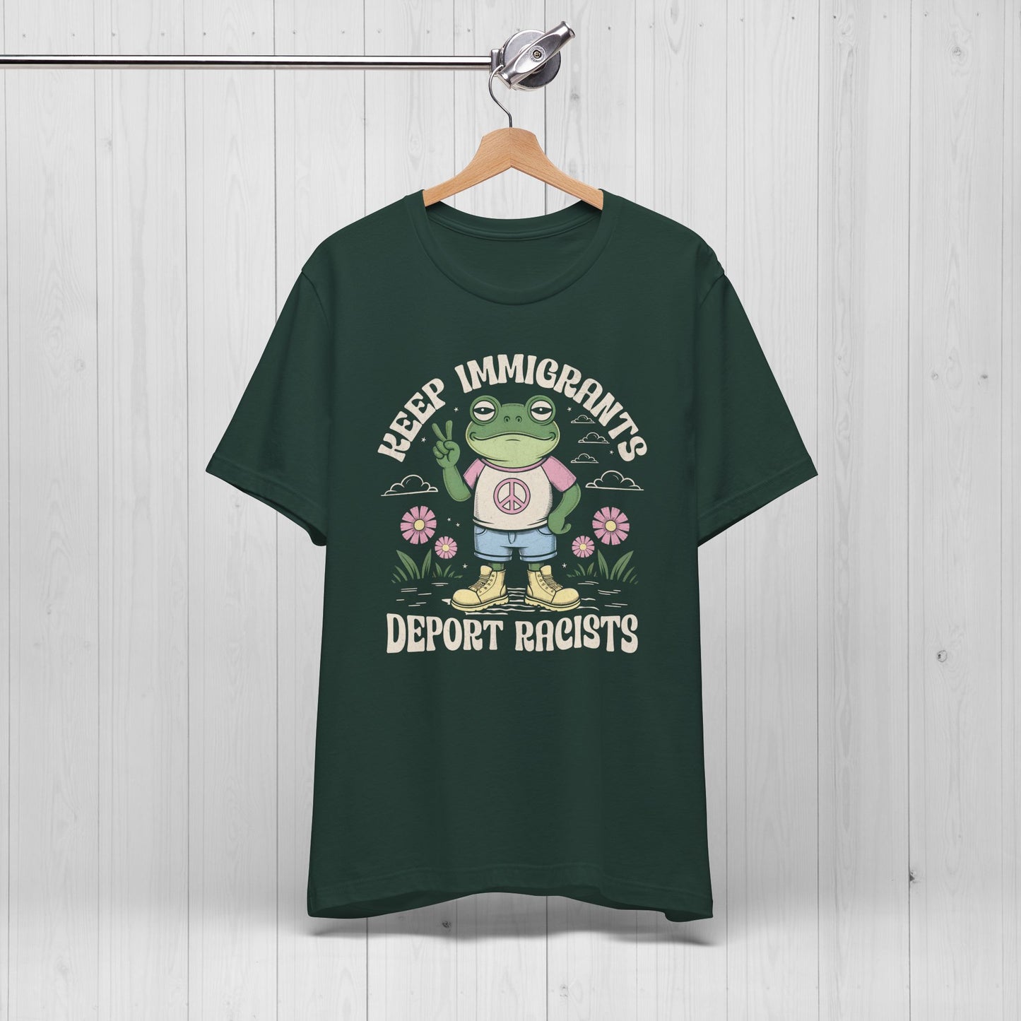Keep Immigrants, Trade Racists Shirt – Funny Frog Tee