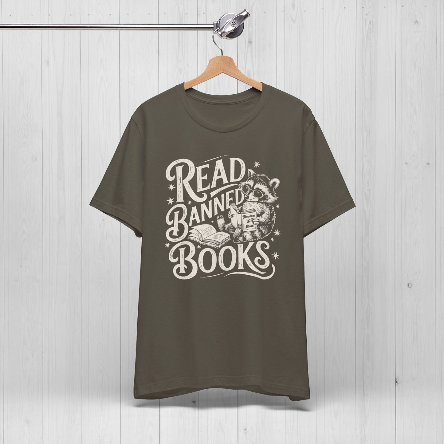 Read Banned Books Raccoon Shirt
