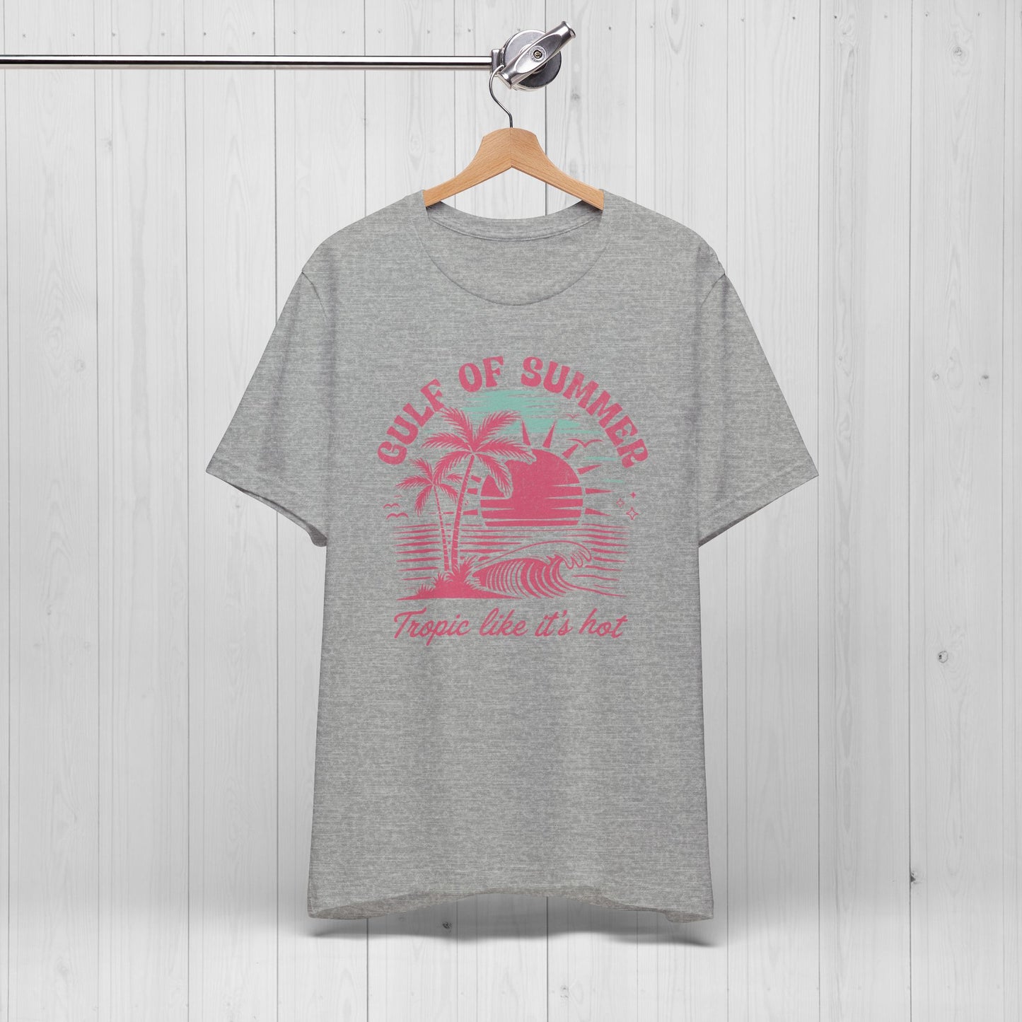 Gulf of Summer Tee | Vintage Pink 90s Beach Vibes Shirt ๐
