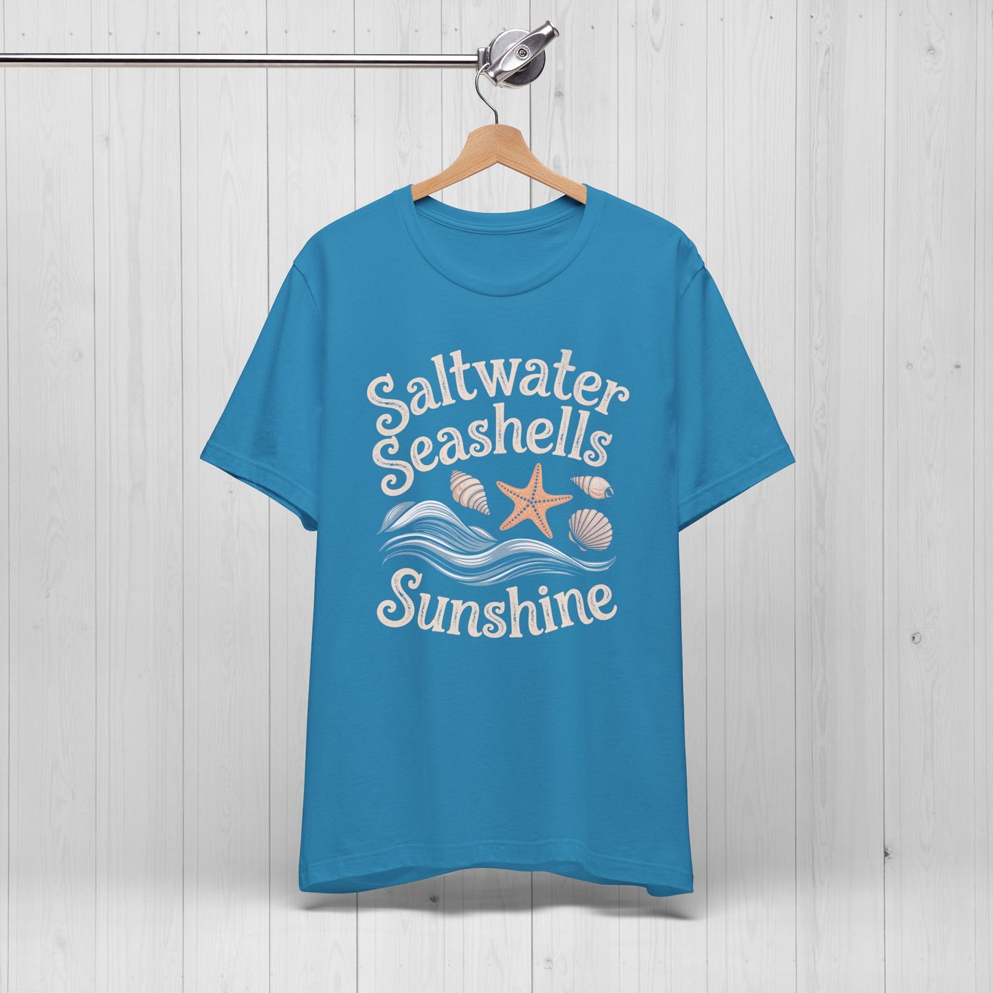 Saltwater Seashells Sunshine Tee โ Vintage Beach Vibes