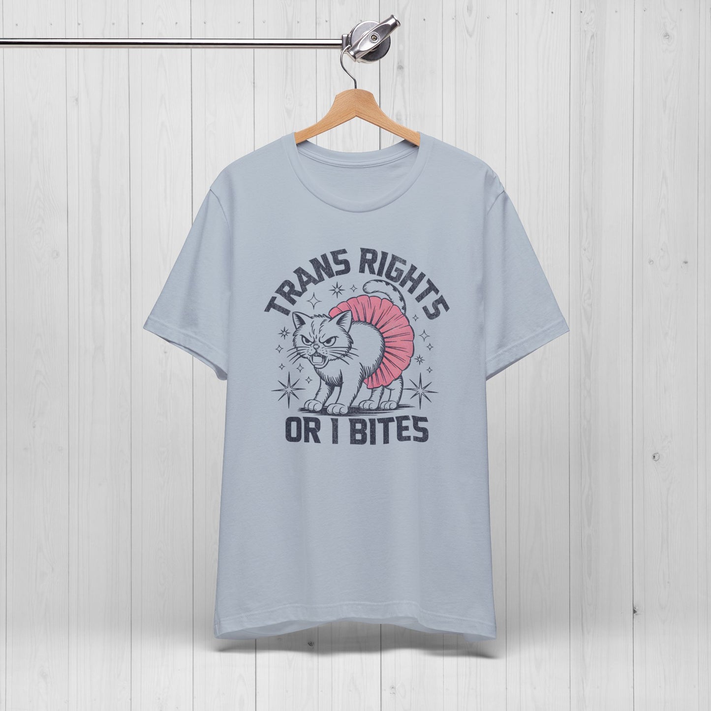 Trans Rights or I Bites Shirt – Sassy Cat Pride Tee