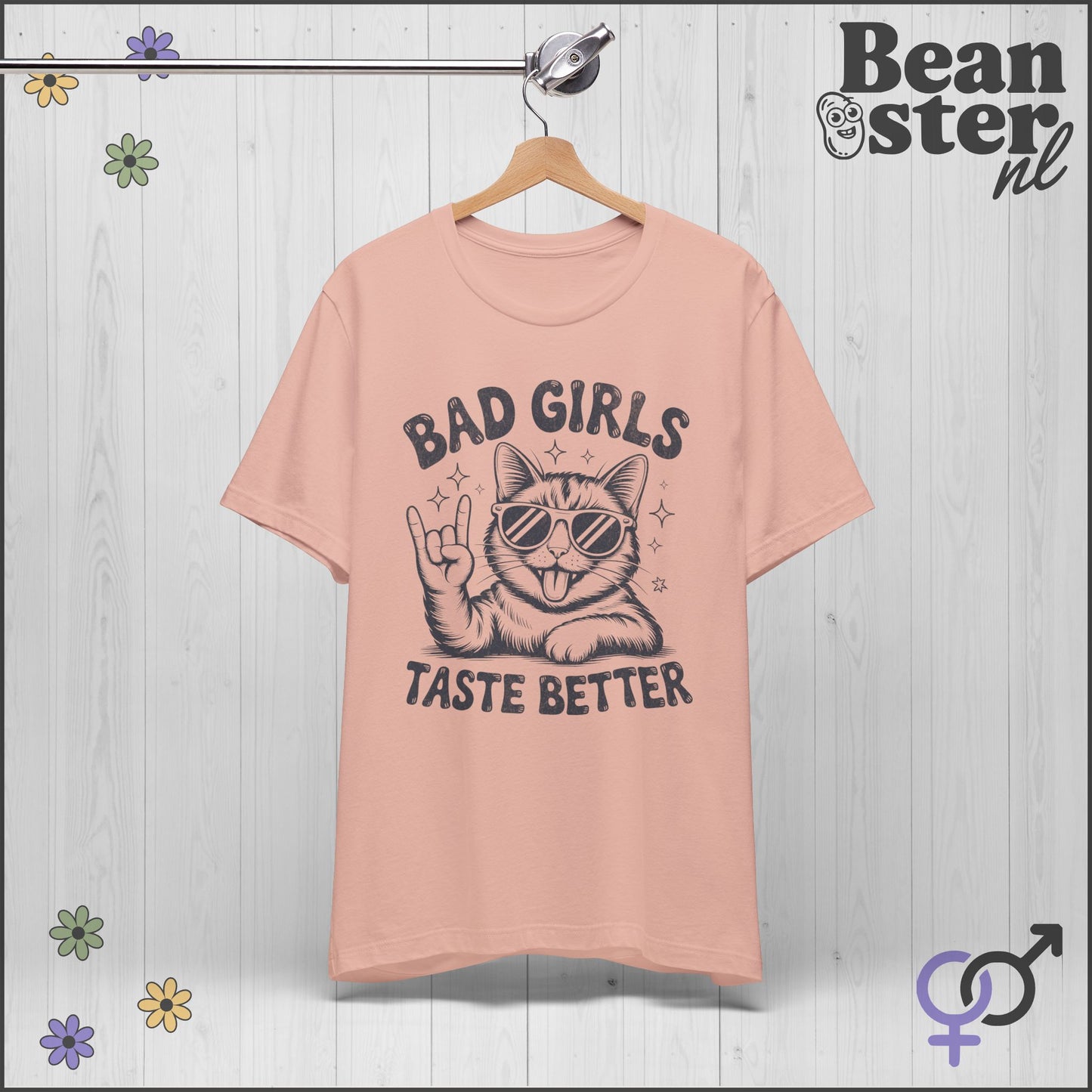 Bad Girls Taste Better – Cool Rock Cat Graphic Tee