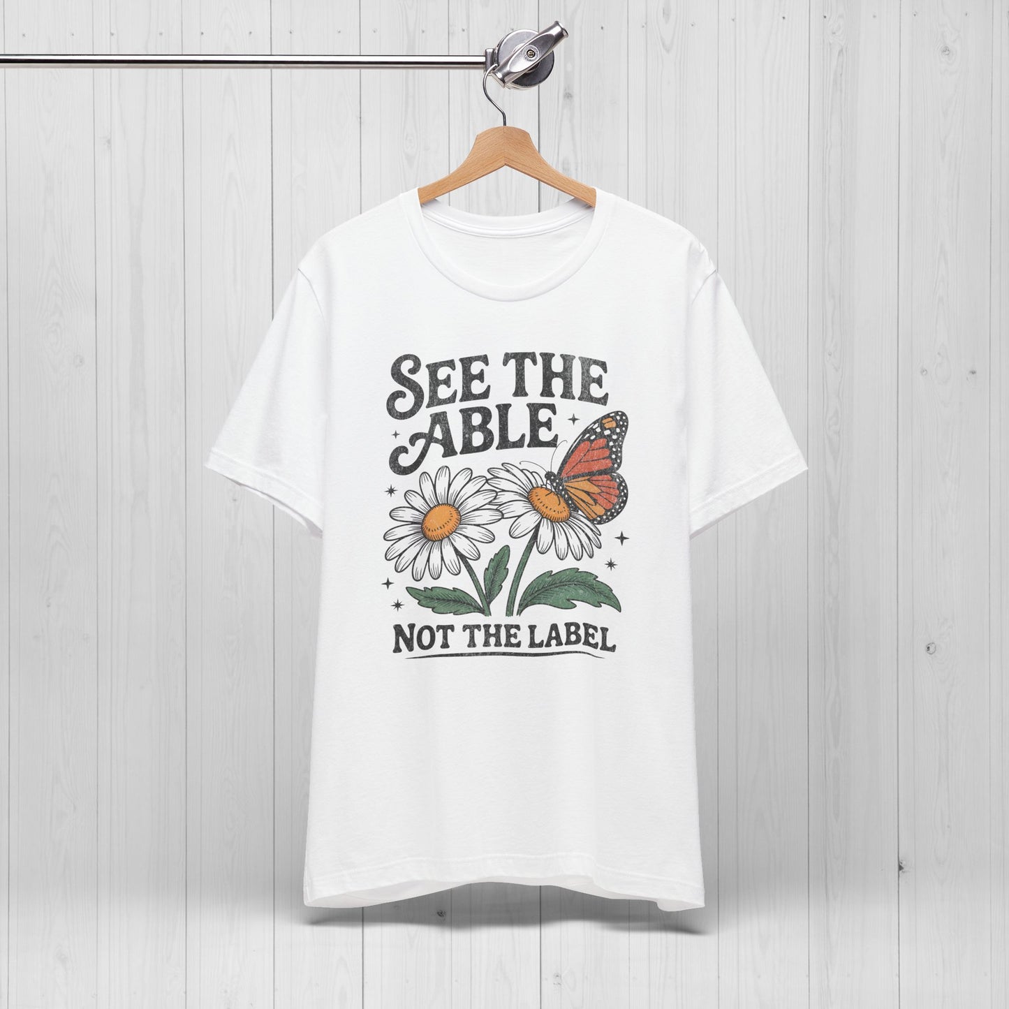 See The Able Not The Label Floral Tee – Autism Awareness Shirt