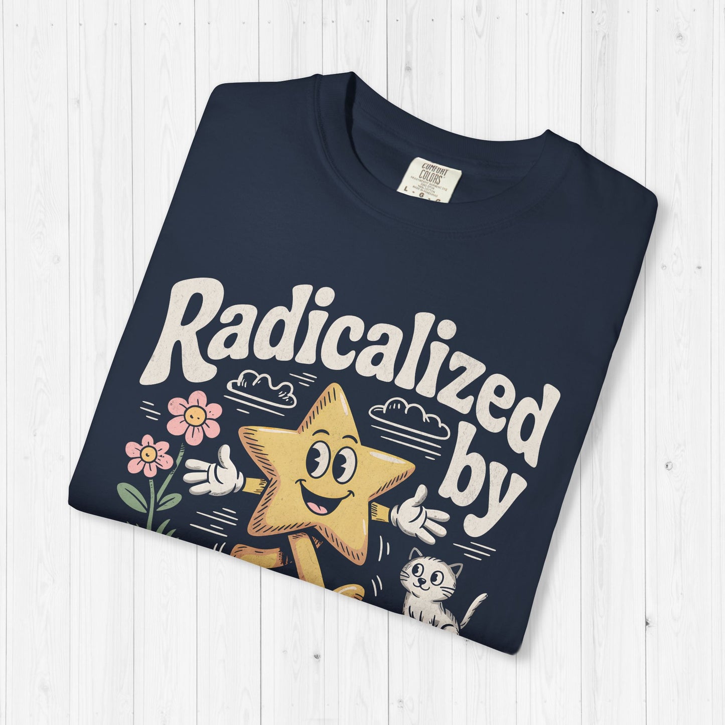 Radicalized By Basic Decency Star Graphic T-Shirt