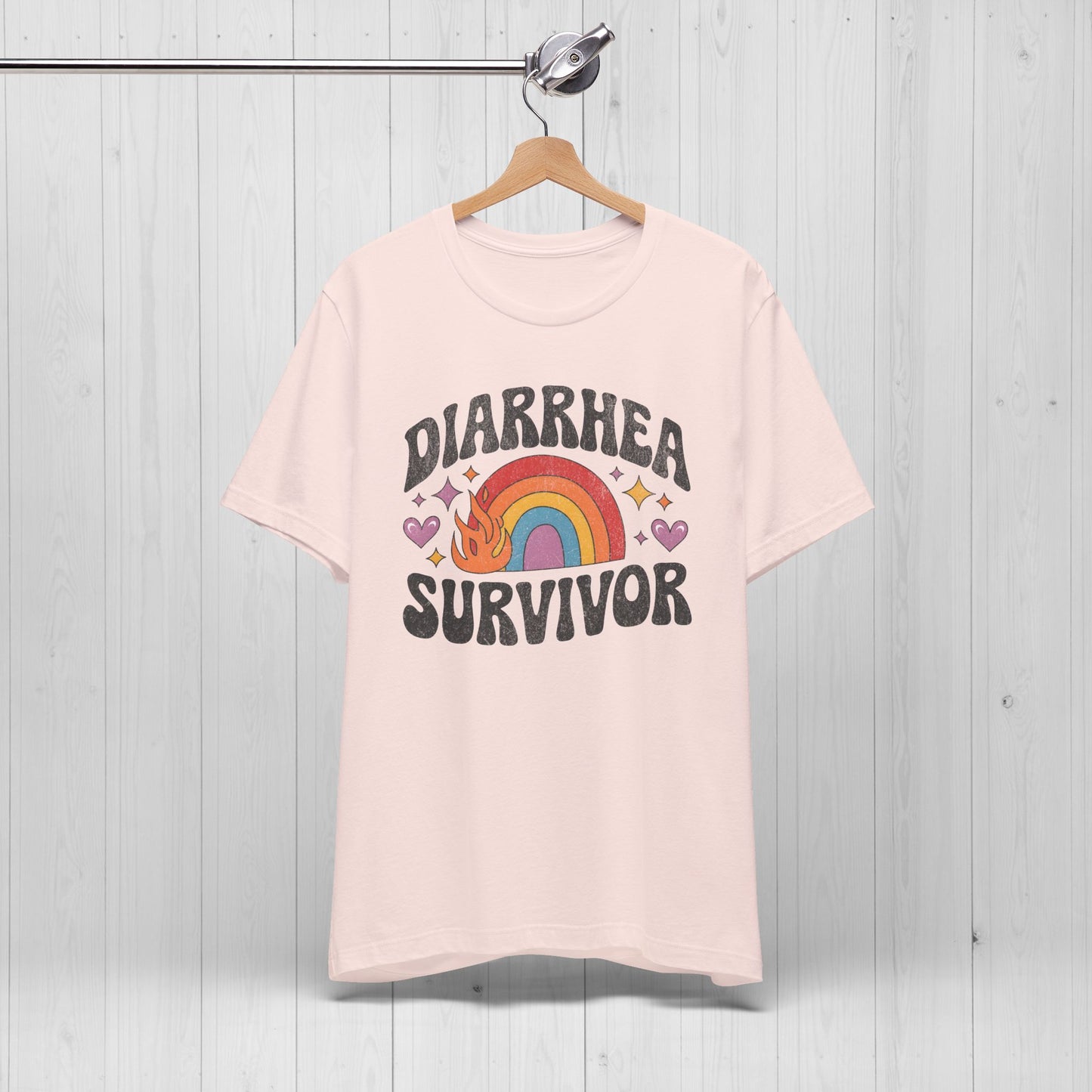 Diarrhea Survivor Groovy Tee – Funny Humor Shirt