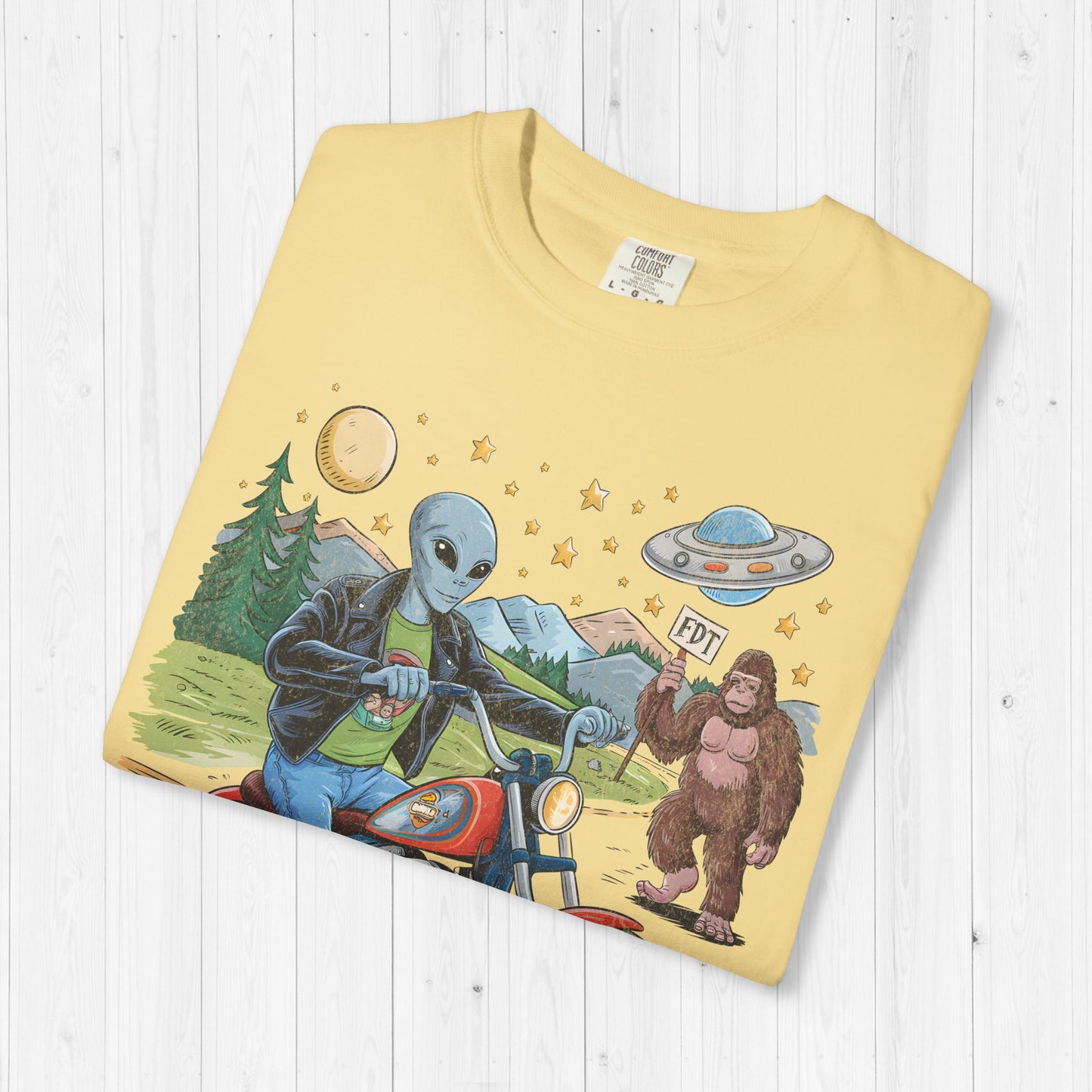 FDT Bigfoot & Alien Protest T-Shirt