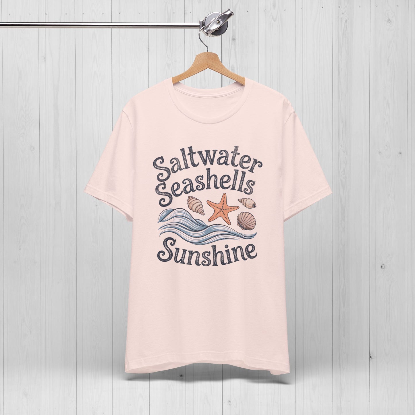 Saltwater Seashells Sunshine Tee โ Vintage Beach Vibes