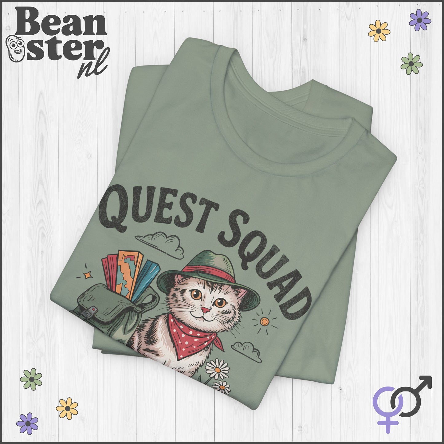 Quest Squad Broccoli Cat T-Shirt