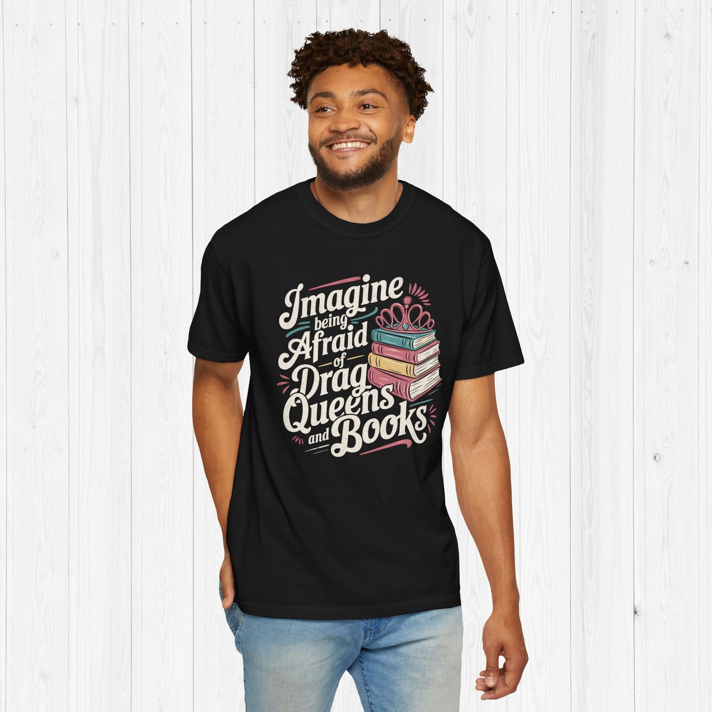Afraid Of Drag Queens And Books Shirt