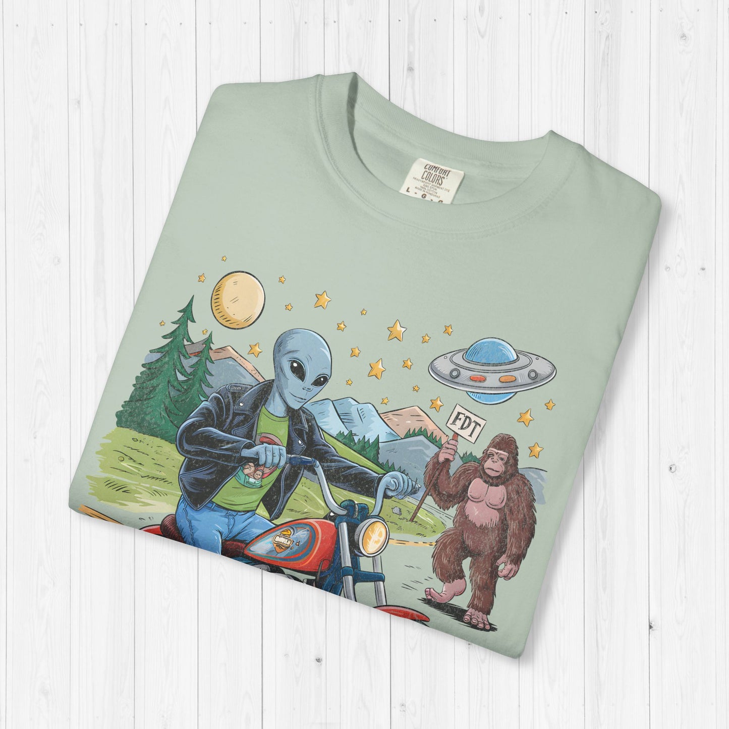 FDT Bigfoot & Alien Protest T-Shirt