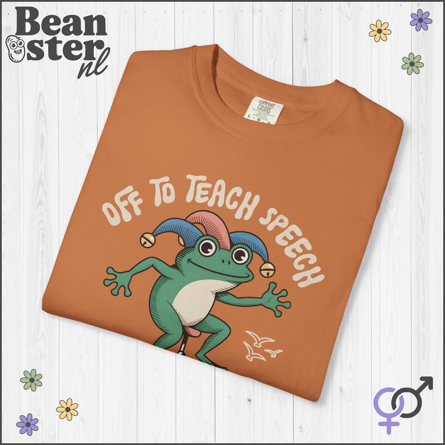 Funny Scooter Frog “Off to Teach Speech” T-Shirt