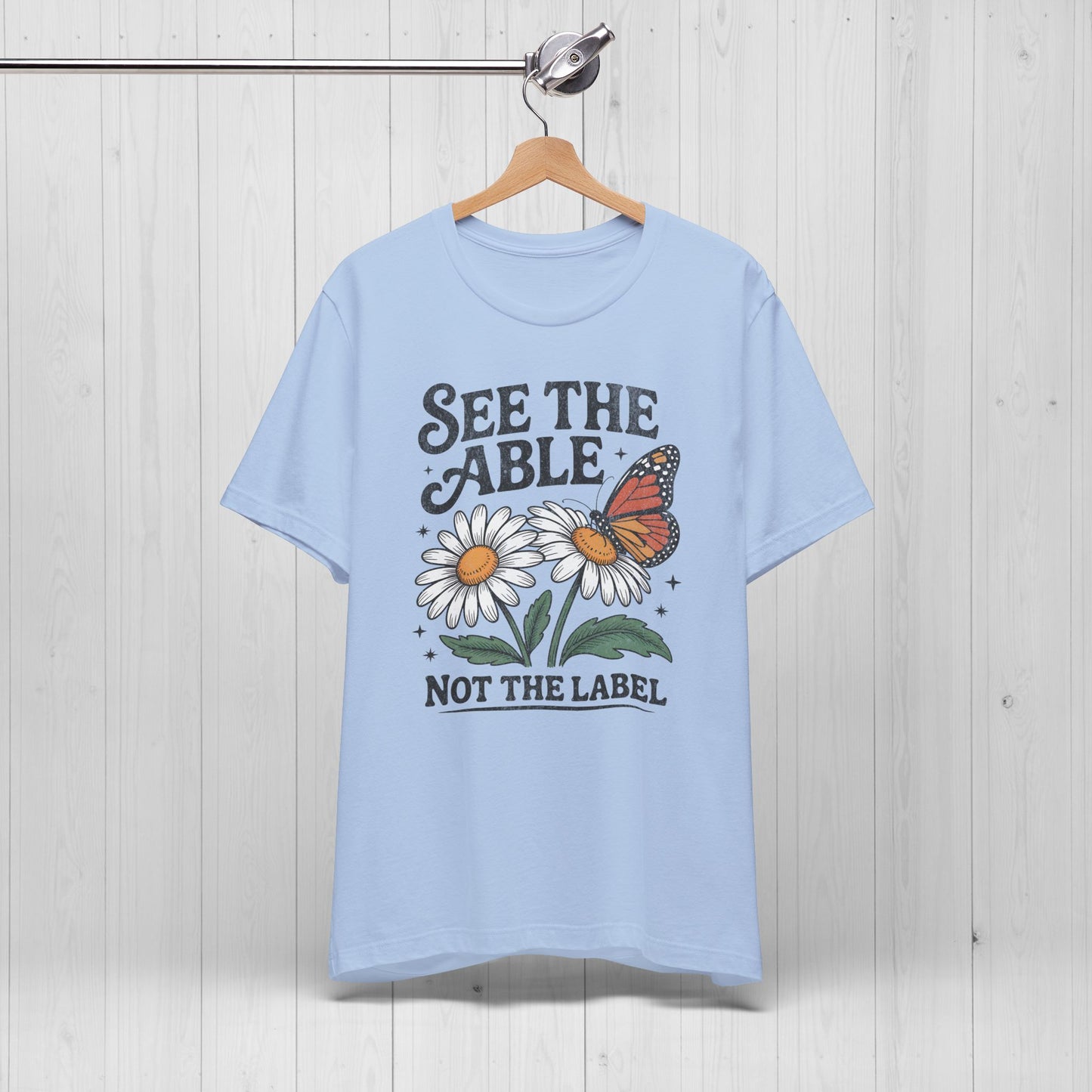 See The Able Not The Label Floral Tee – Autism Awareness Shirt