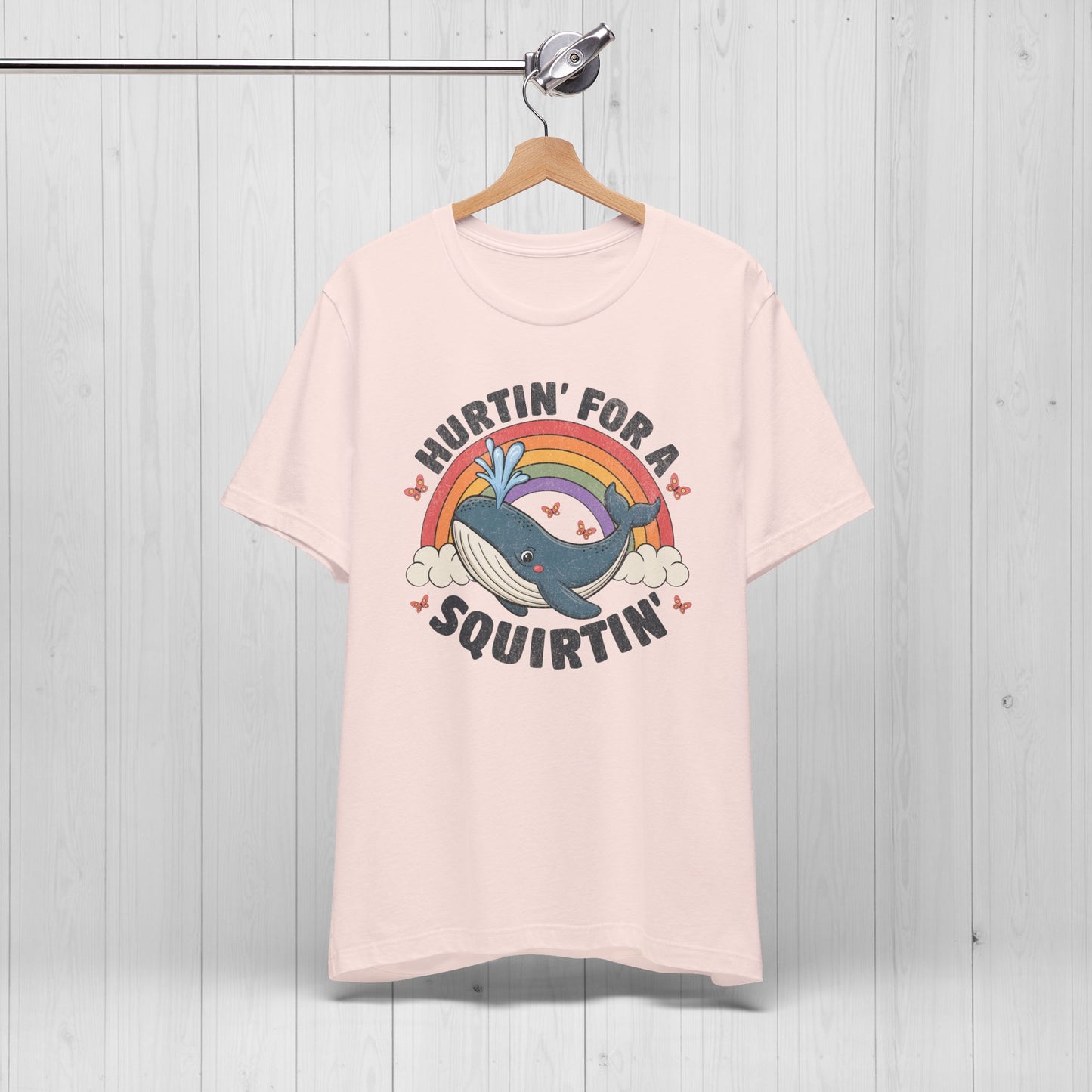Hurtin’ For A Squirtin’ Whale Tee – Funny Meme Shirt for Adults