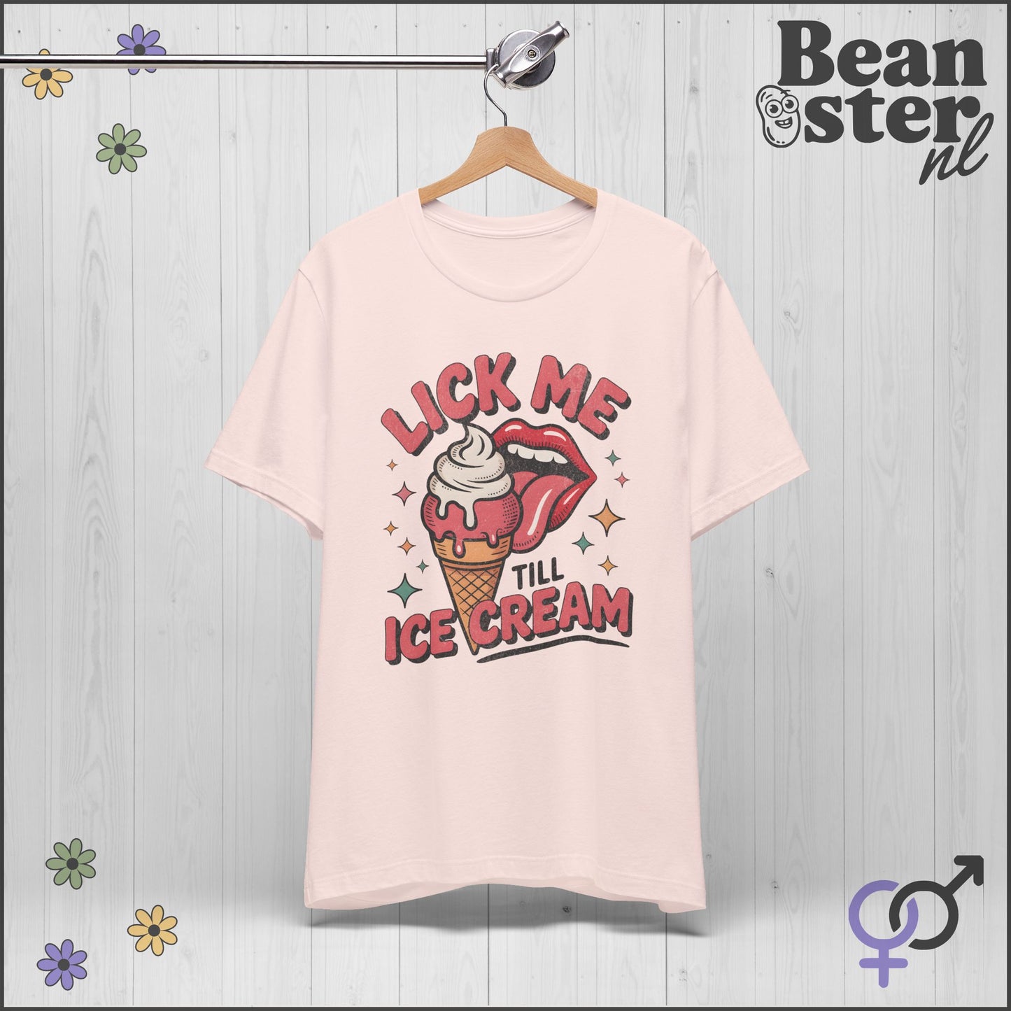 Lick Me Till Ice Cream | Funny Retro Style Tee