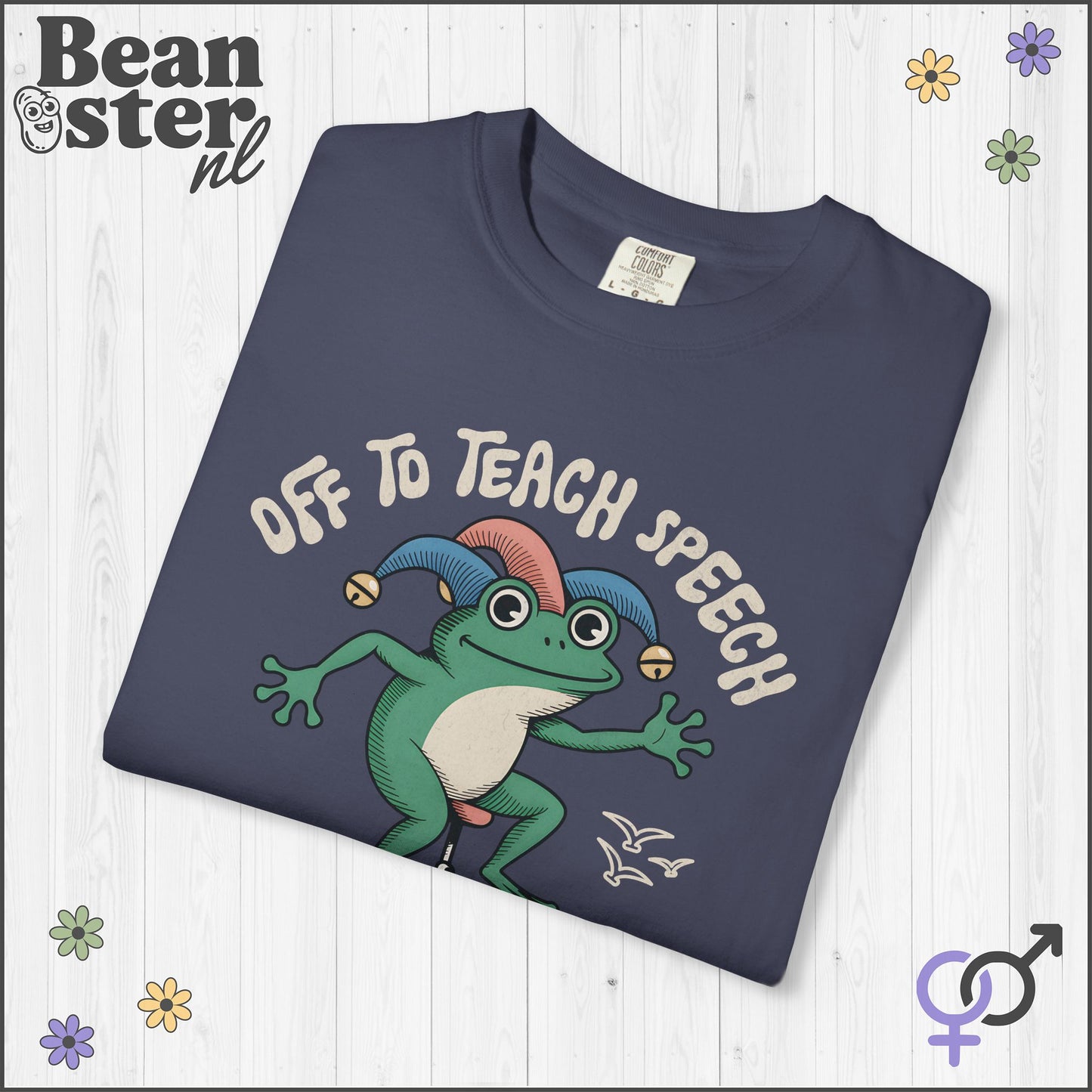 Funny Scooter Frog “Off to Teach Speech” T-Shirt