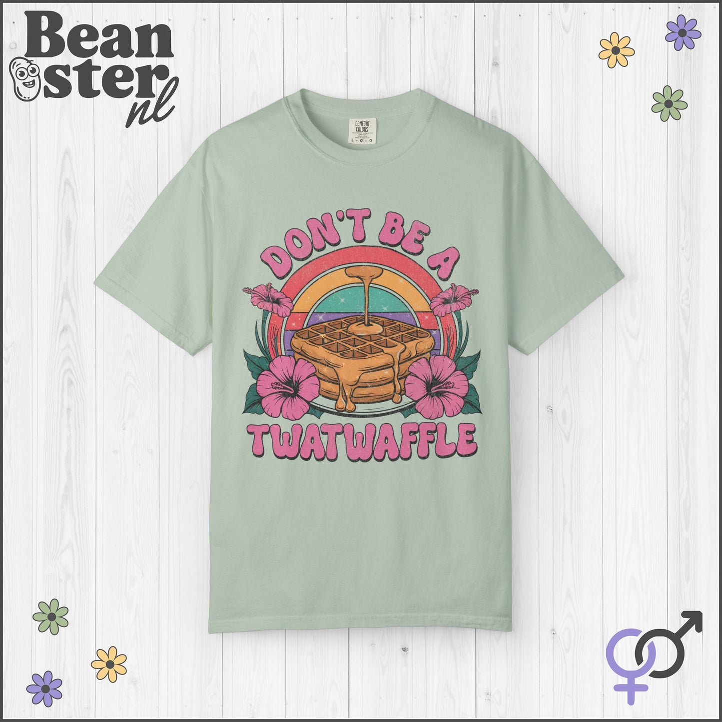 Don't Be a Twatwaffle Retro Funny Oversized Shirt