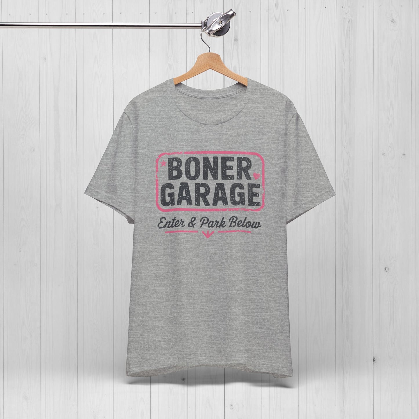Boner Garage T-Shirt – Funny, Edgy, NSFW Meme Tee