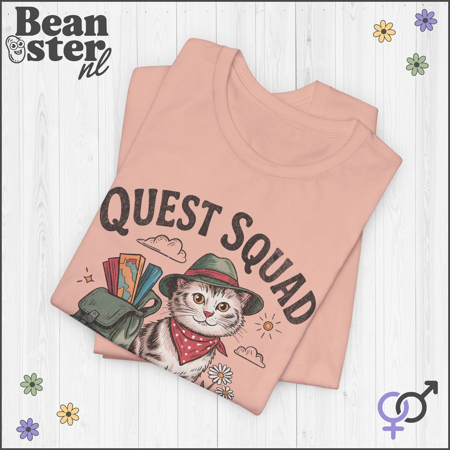 Quest Squad Broccoli Cat T-Shirt