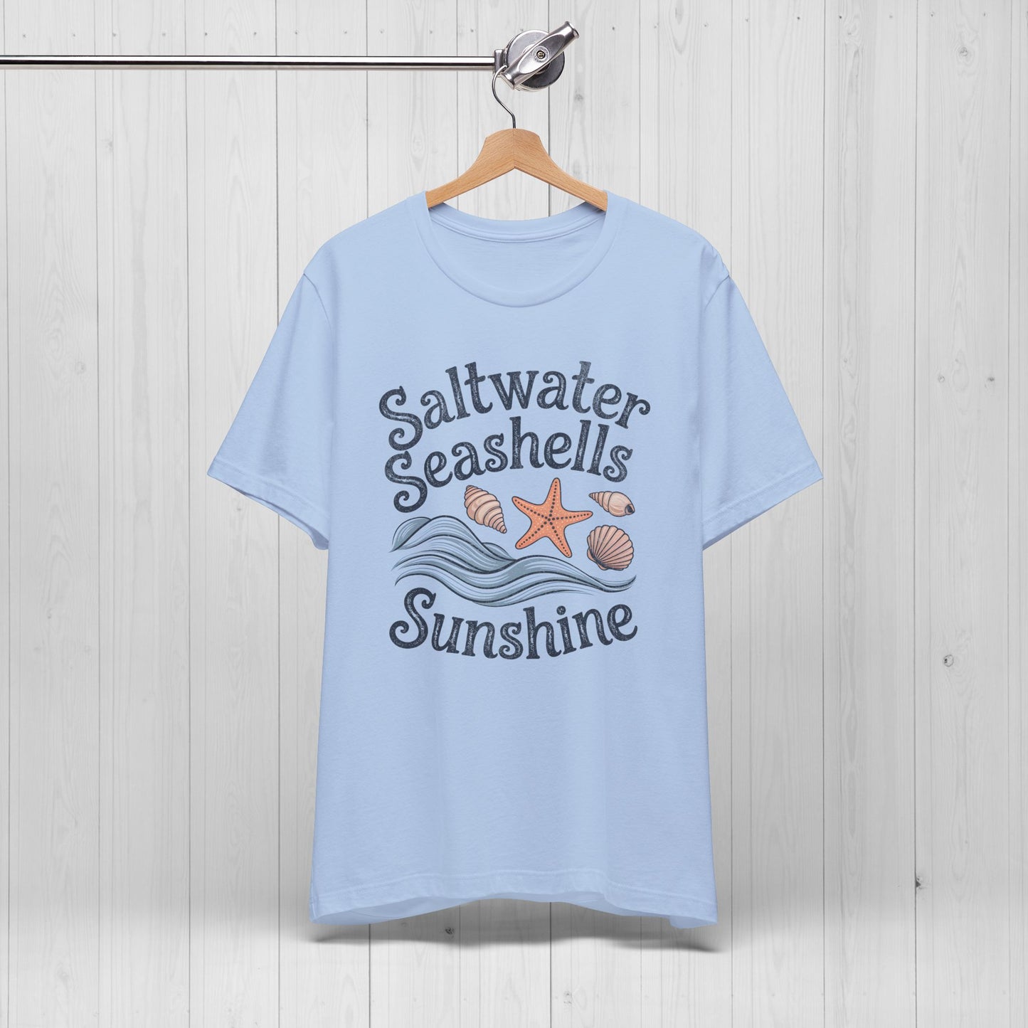 Saltwater Seashells Sunshine Tee โ Vintage Beach Vibes