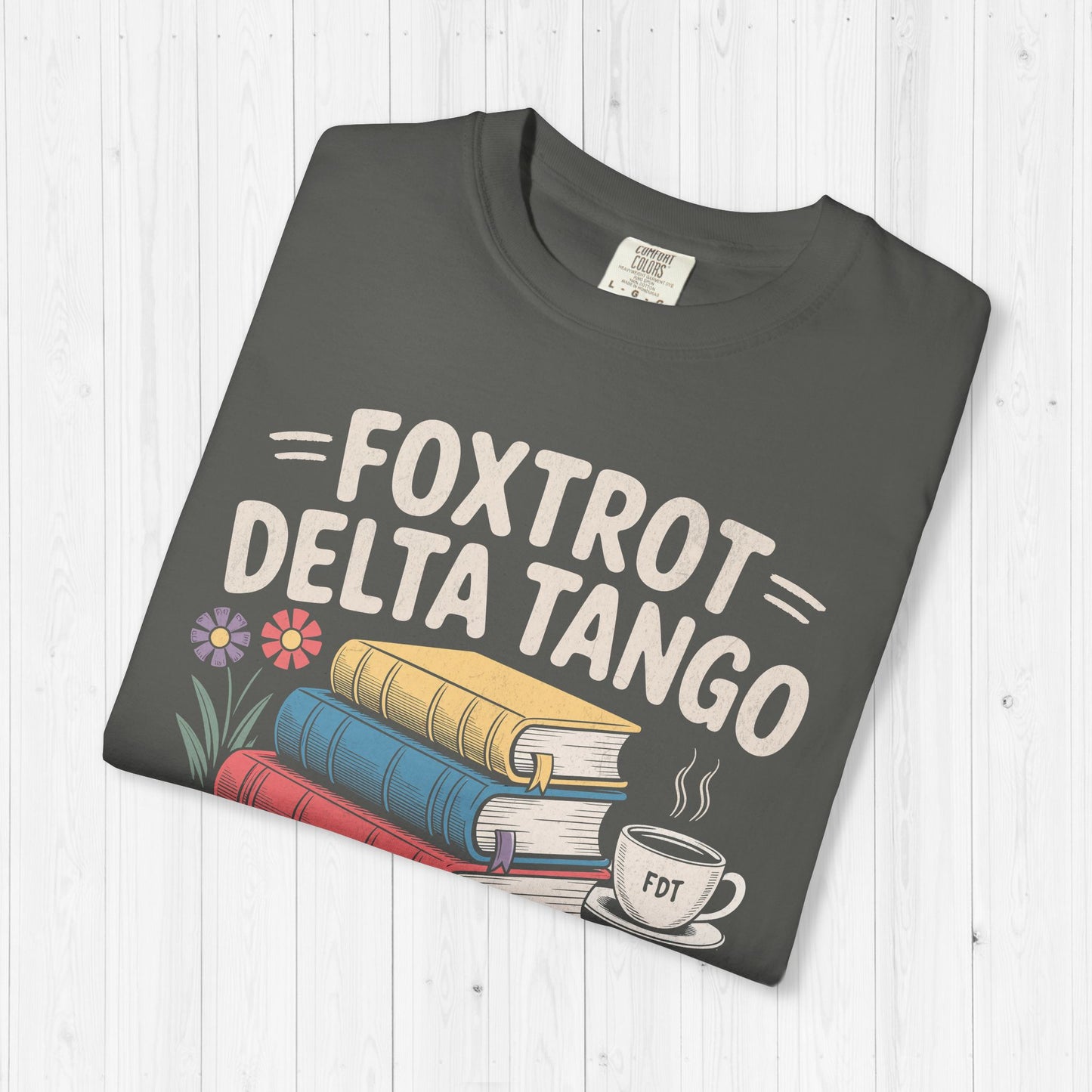 Foxtrot Delta Tango Book Stack Tee – Subtle FDT Shirt