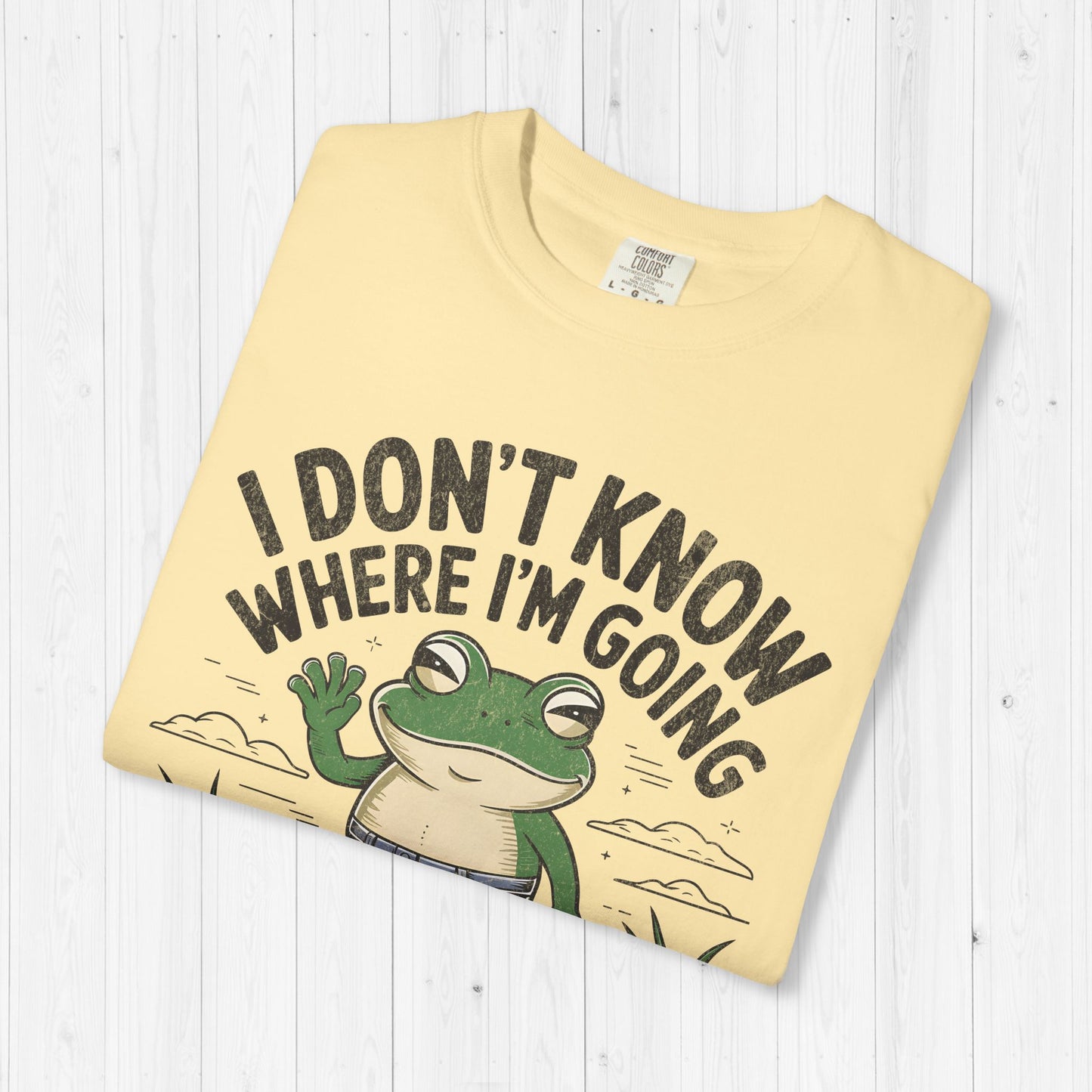Funny Gay Frog T-Shirt – "I Don't Know Where I'm Going"