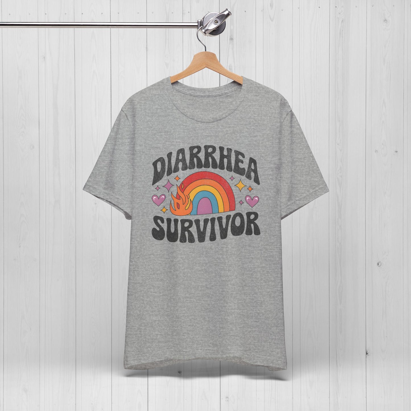 Diarrhea Survivor Groovy Tee – Funny Humor Shirt