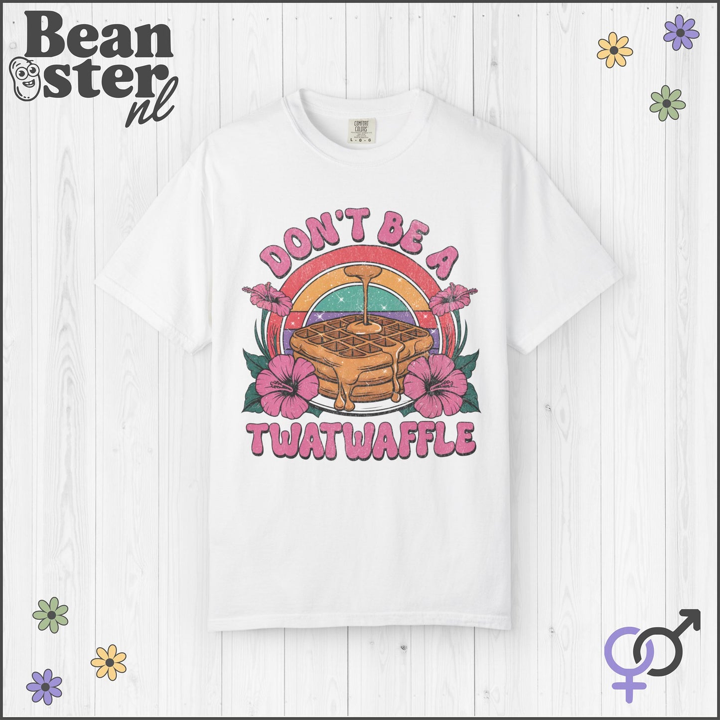 Don't Be a Twatwaffle Retro Funny Oversized Shirt