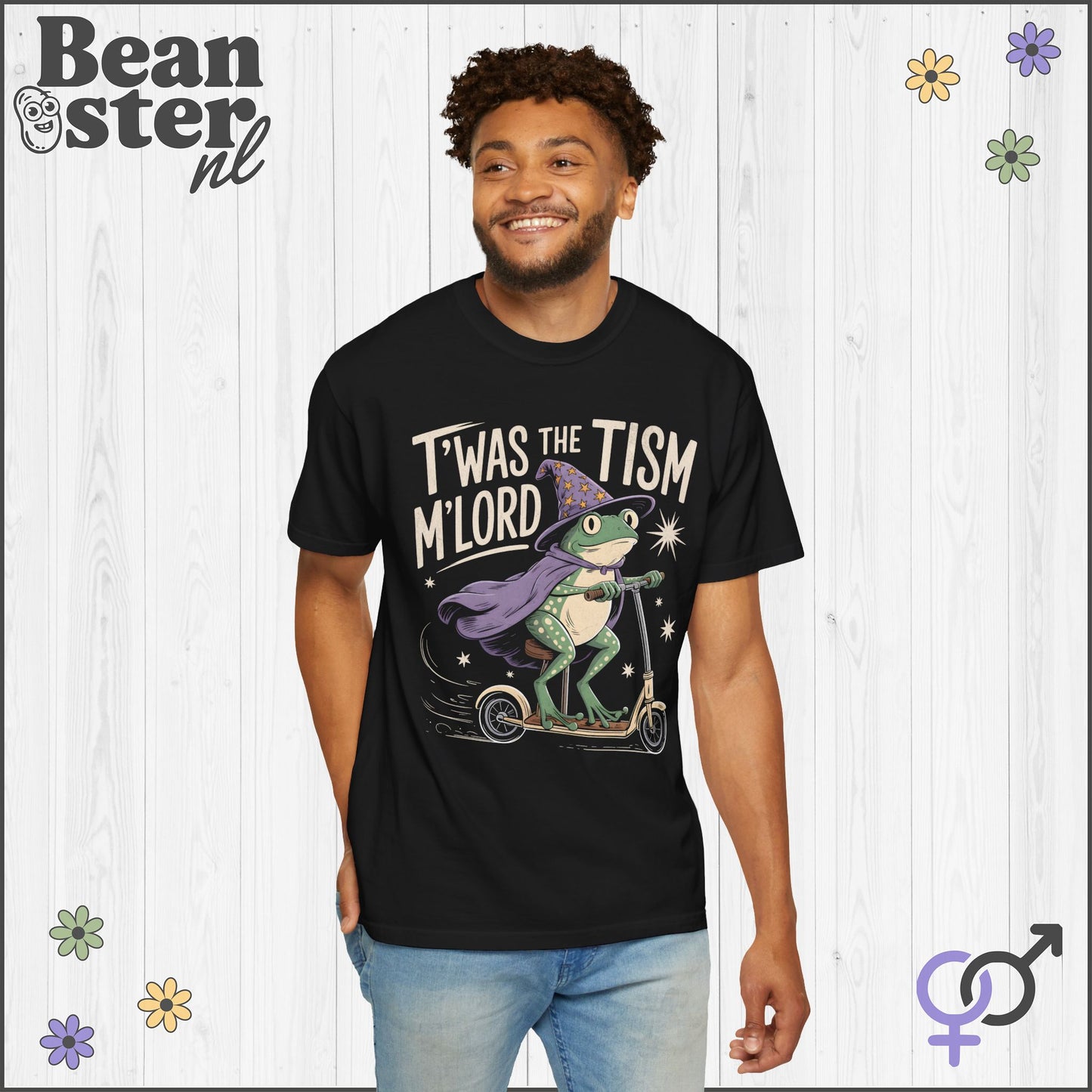 T’was The ‘Tism M’lord Wizard Frog Oversized T-Shirt