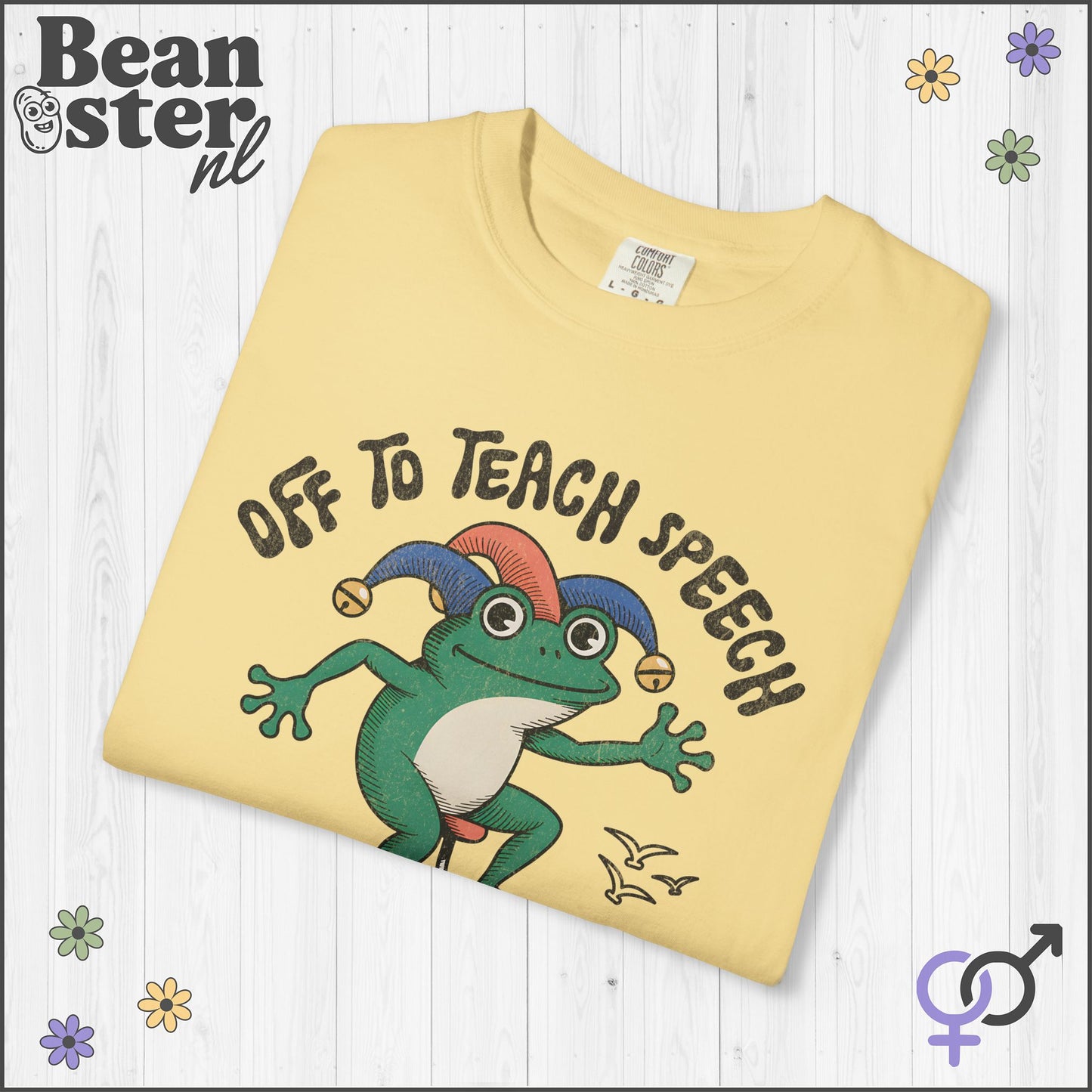 Funny Scooter Frog “Off to Teach Speech” T-Shirt