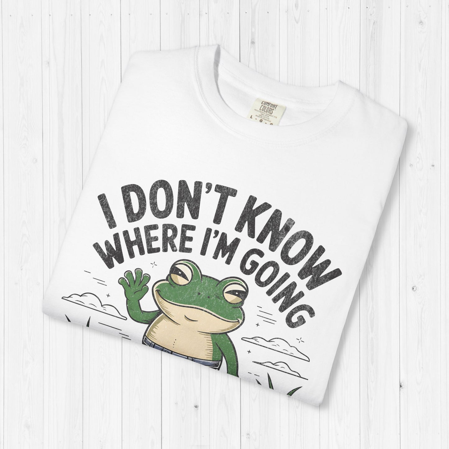 Funny Gay Frog T-Shirt – "I Don't Know Where I'm Going"