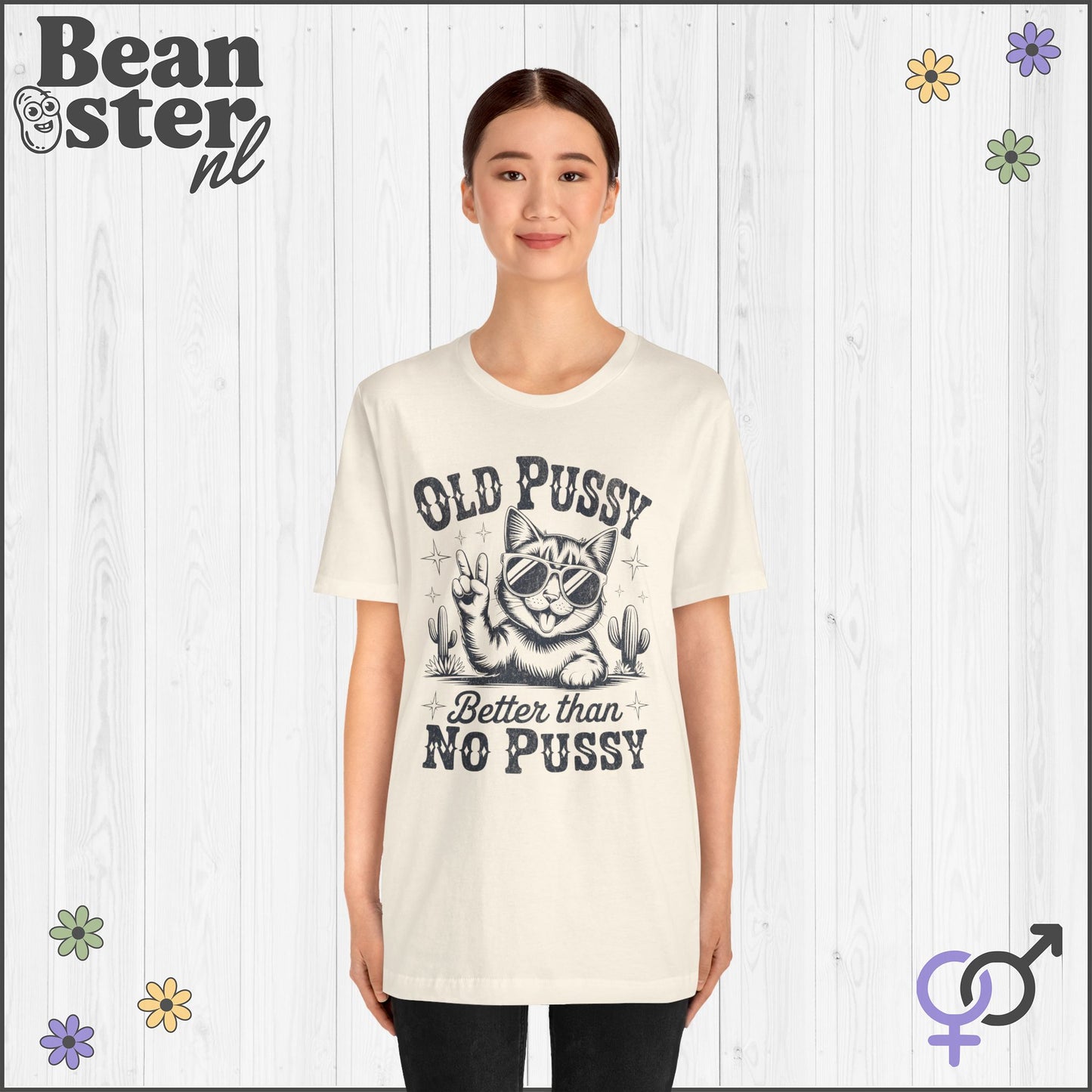Old Pussy Cat Shirt – Funny Vintage Oversized Tee