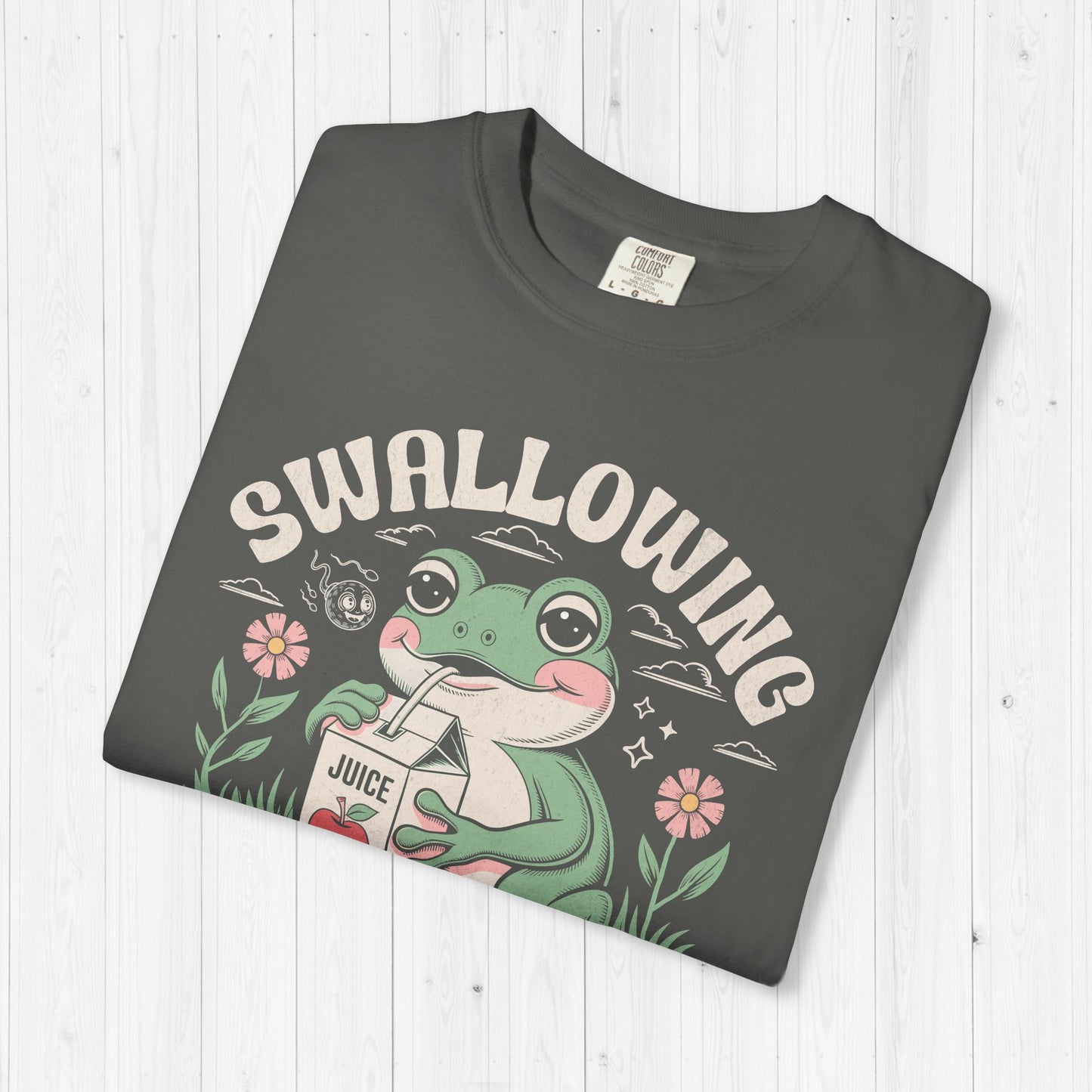 Swallowing Prevents Abortions Frog Tee – Funny Raunchy Shirt