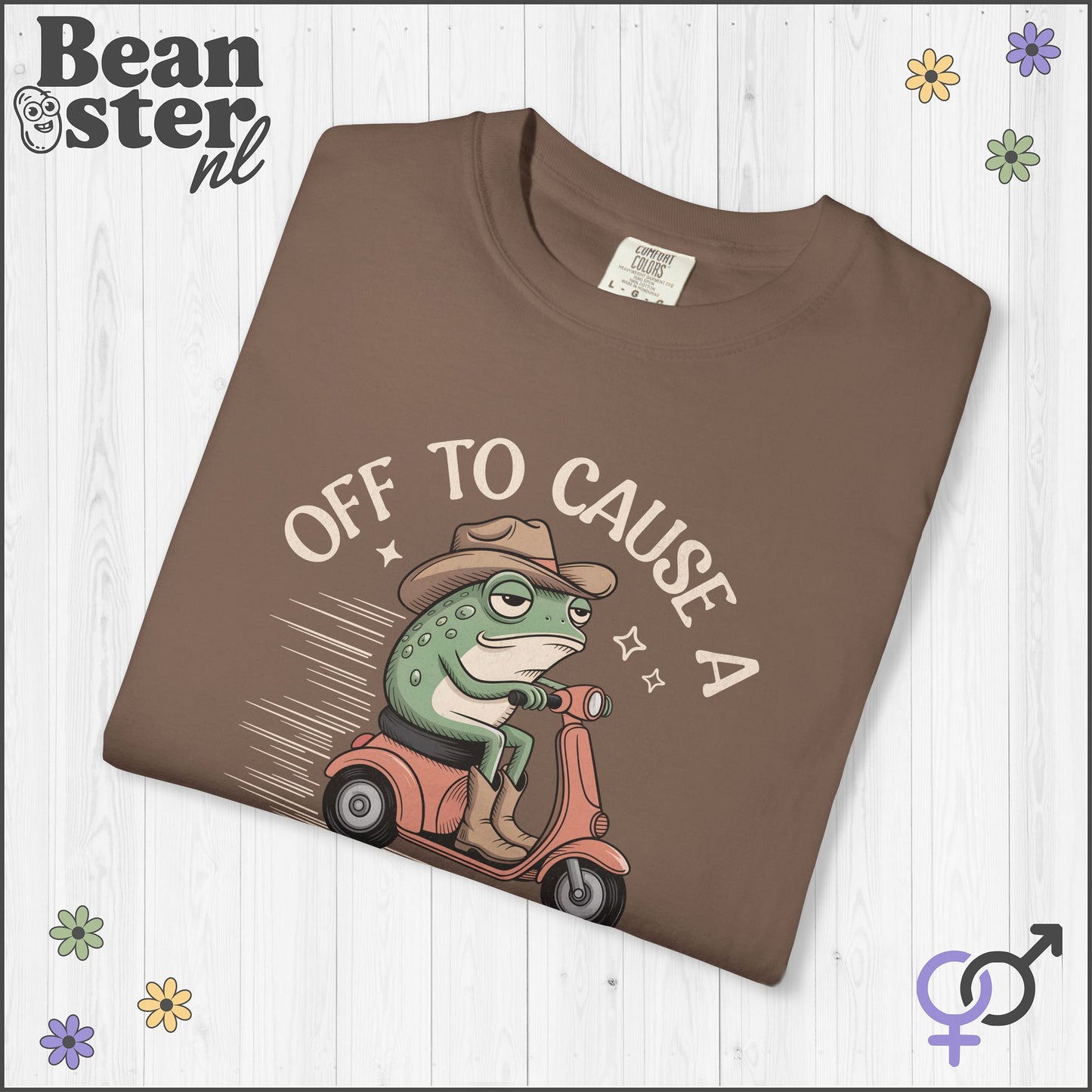 Off To Cause Kerfuffle Frog Meme T-Shirt | Funny Gift Tee