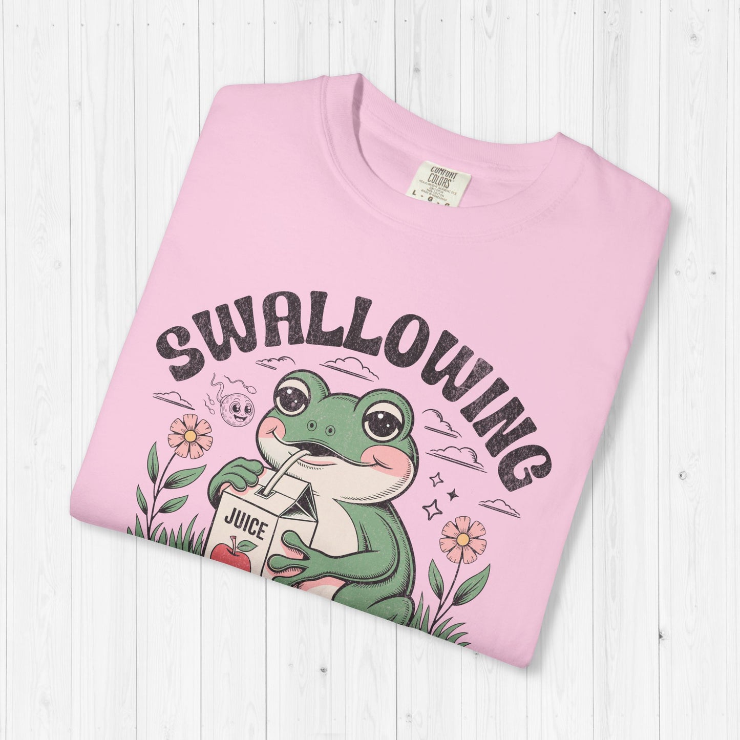 Swallowing Prevents Abortions Frog Tee – Funny Raunchy Shirt