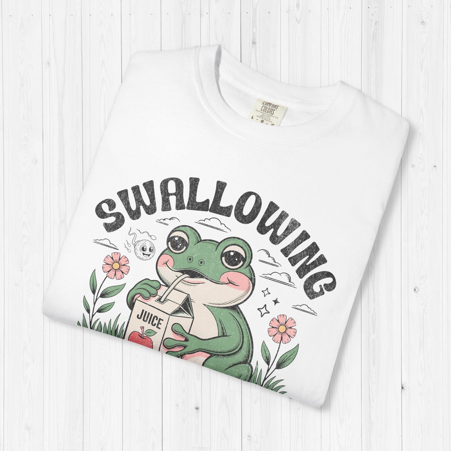 Swallowing Prevents Abortions Frog Tee – Funny Raunchy Shirt