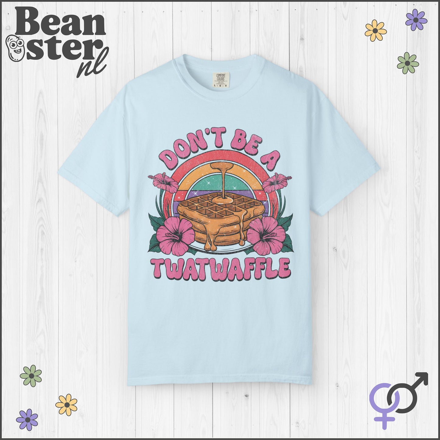Don't Be a Twatwaffle Retro Funny Oversized Shirt