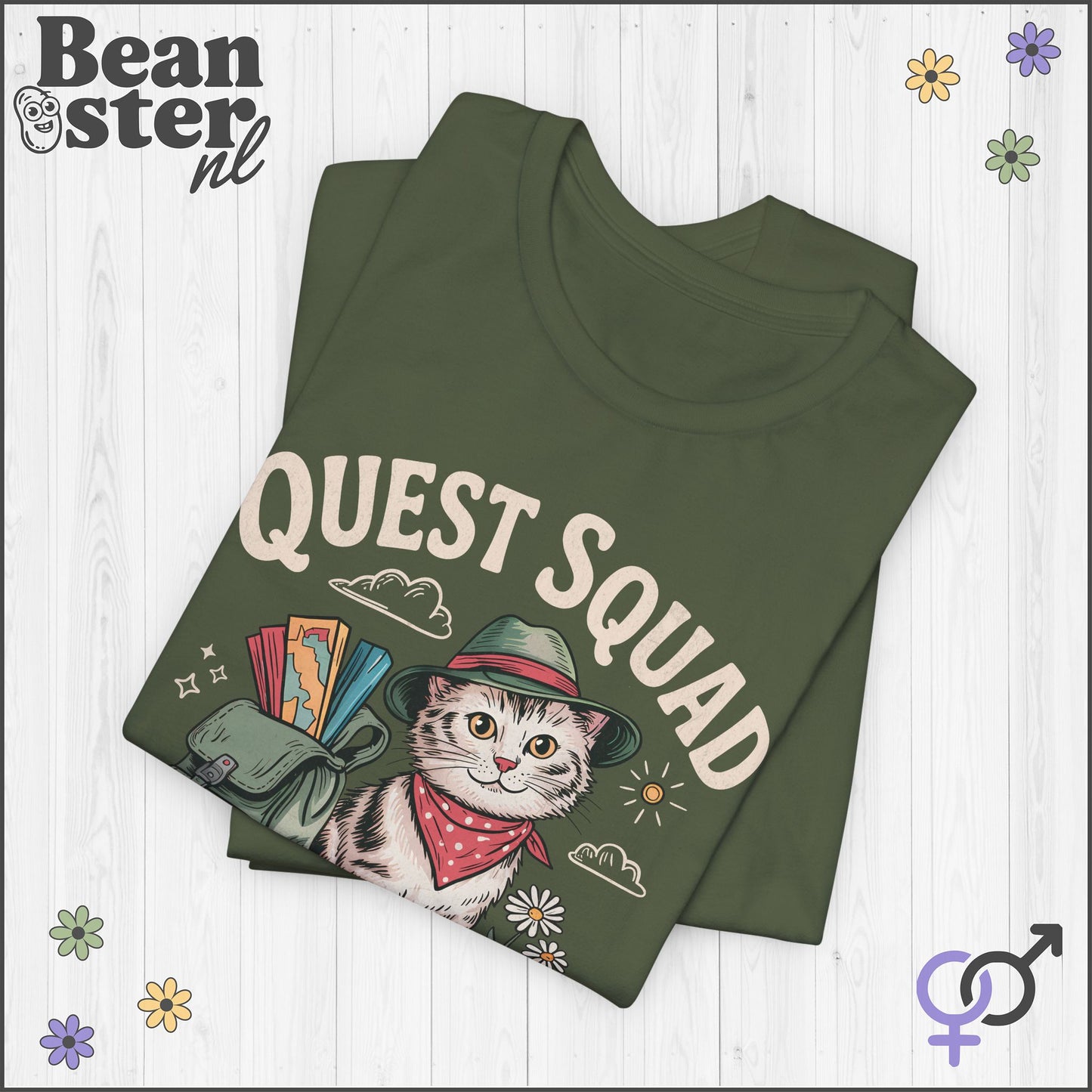 Quest Squad Broccoli Cat T-Shirt