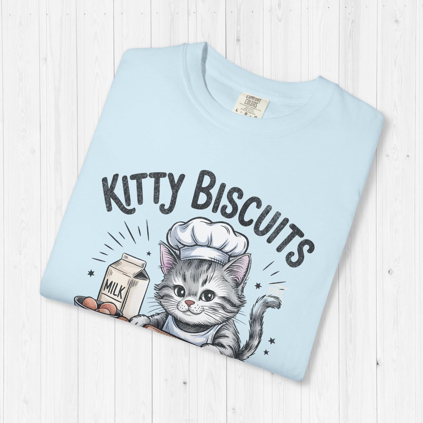 Kitty Biscuits Shirt – Cute Cat Baking Vintage Tee