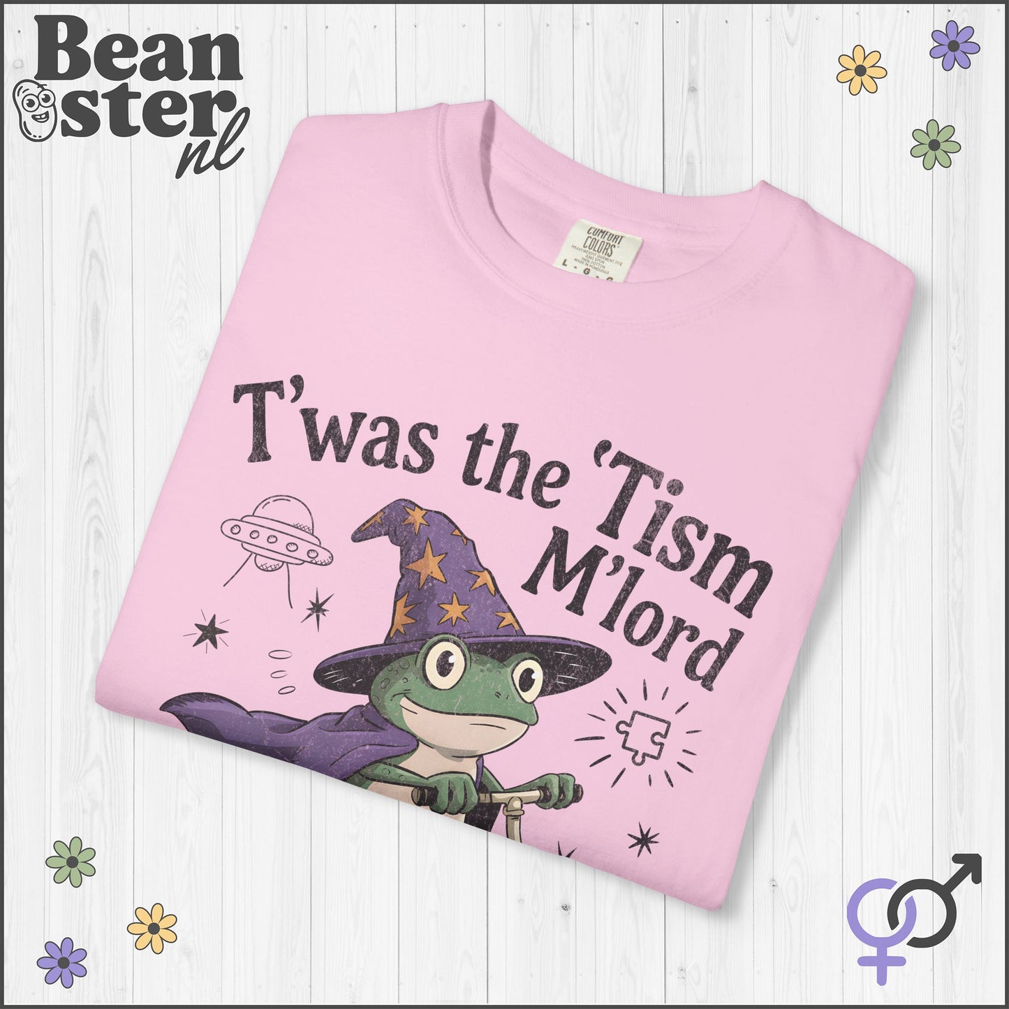 T’was The ‘Tism M’lord Wizard Frog Oversized T-Shirt