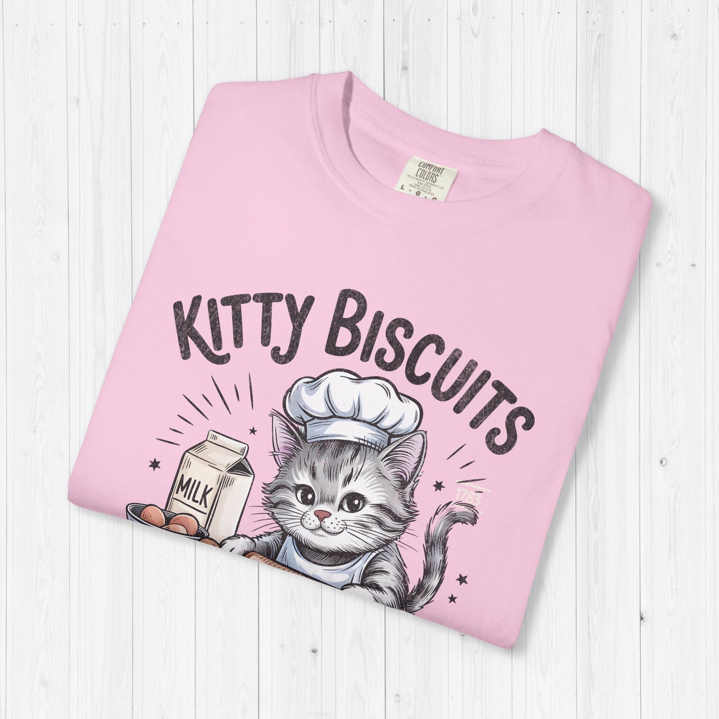 Kitty Biscuits Shirt – Cute Cat Baking Vintage Tee