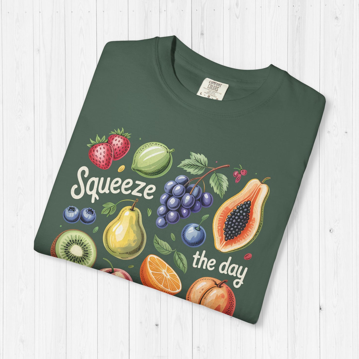 Tropical Summer Fruit Grid Shirt | Squeeze The Day