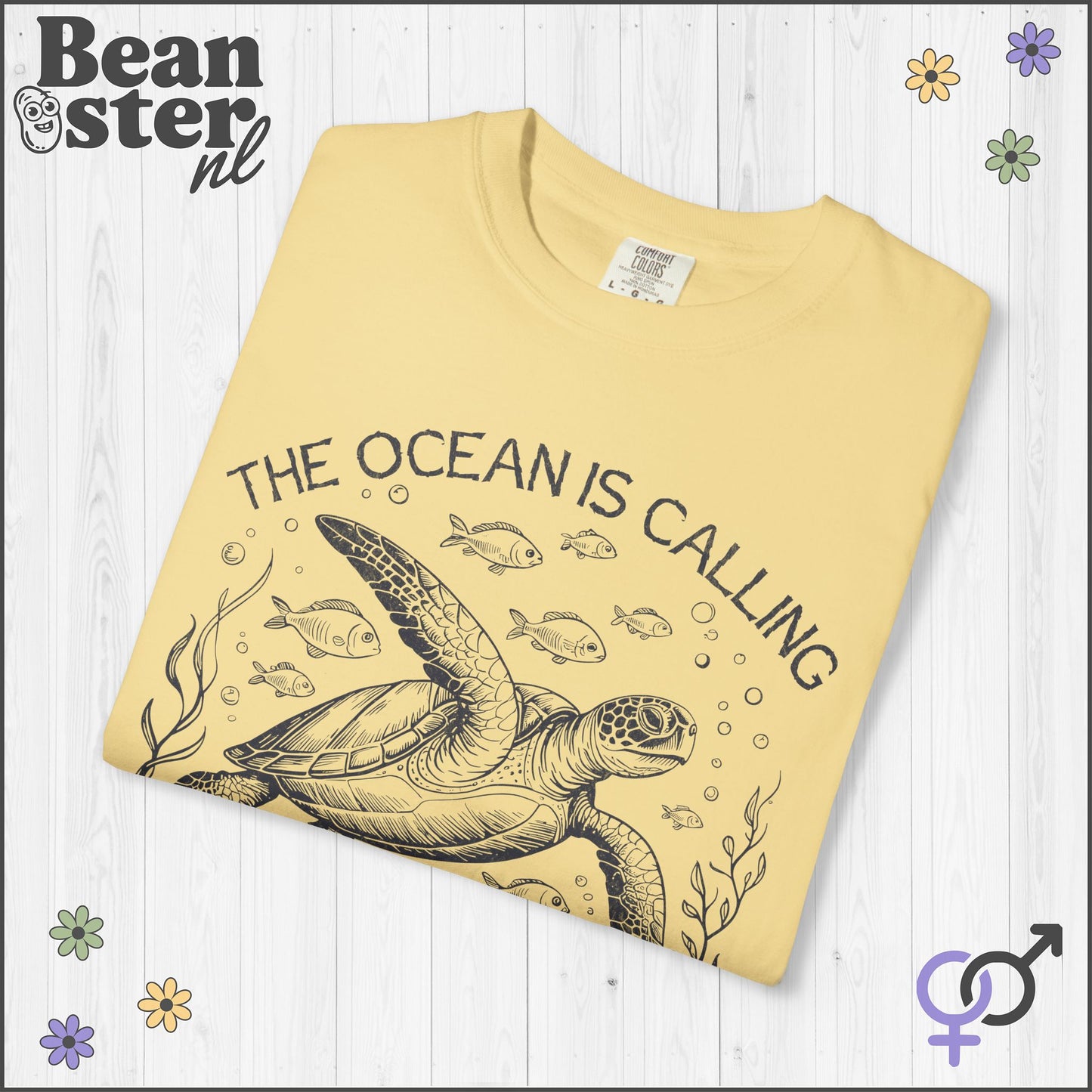 The Ocean Is Calling Vintage Sea Creatures Graphic Tee