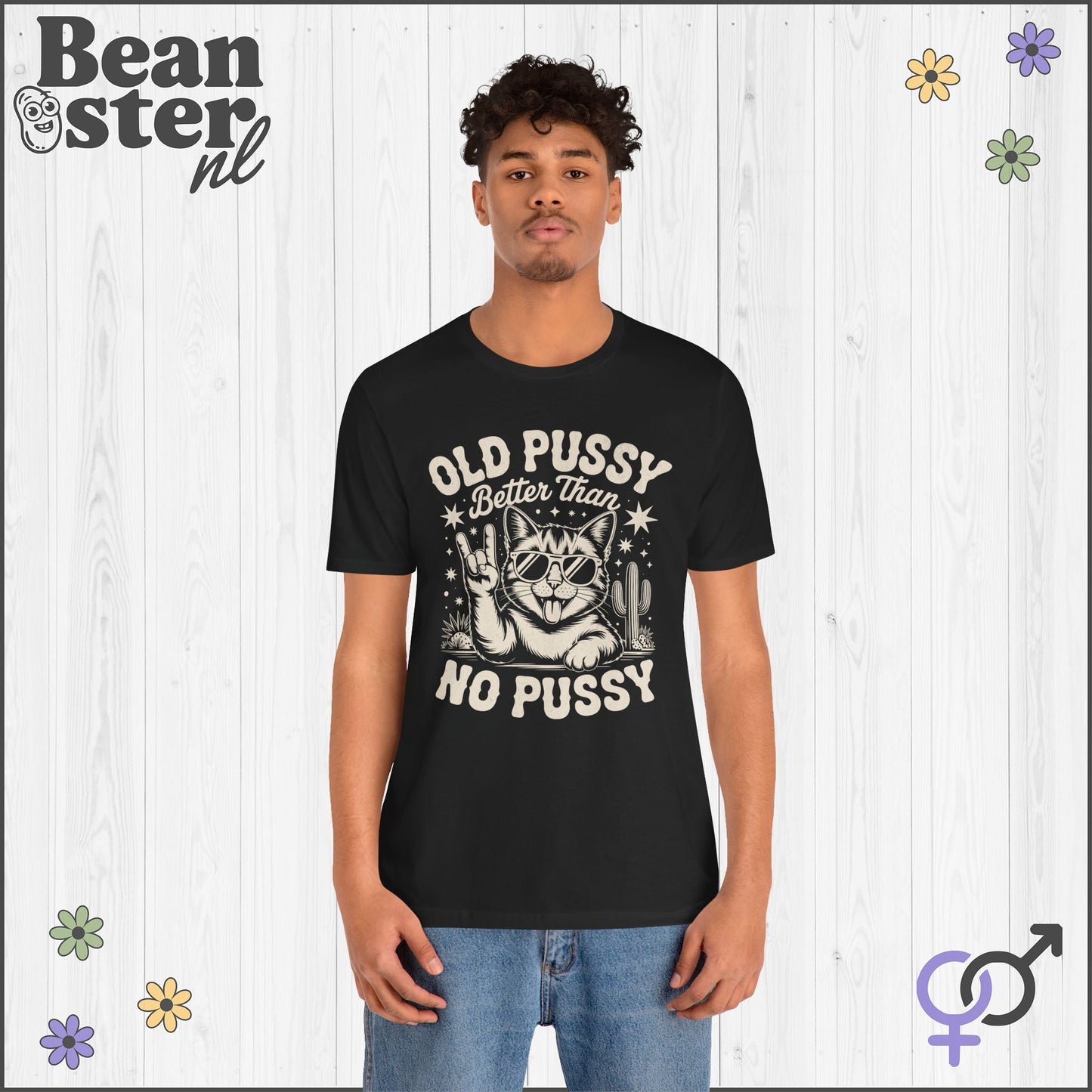 Old Pussy Cat Shirt – Funny Vintage Oversized Tee