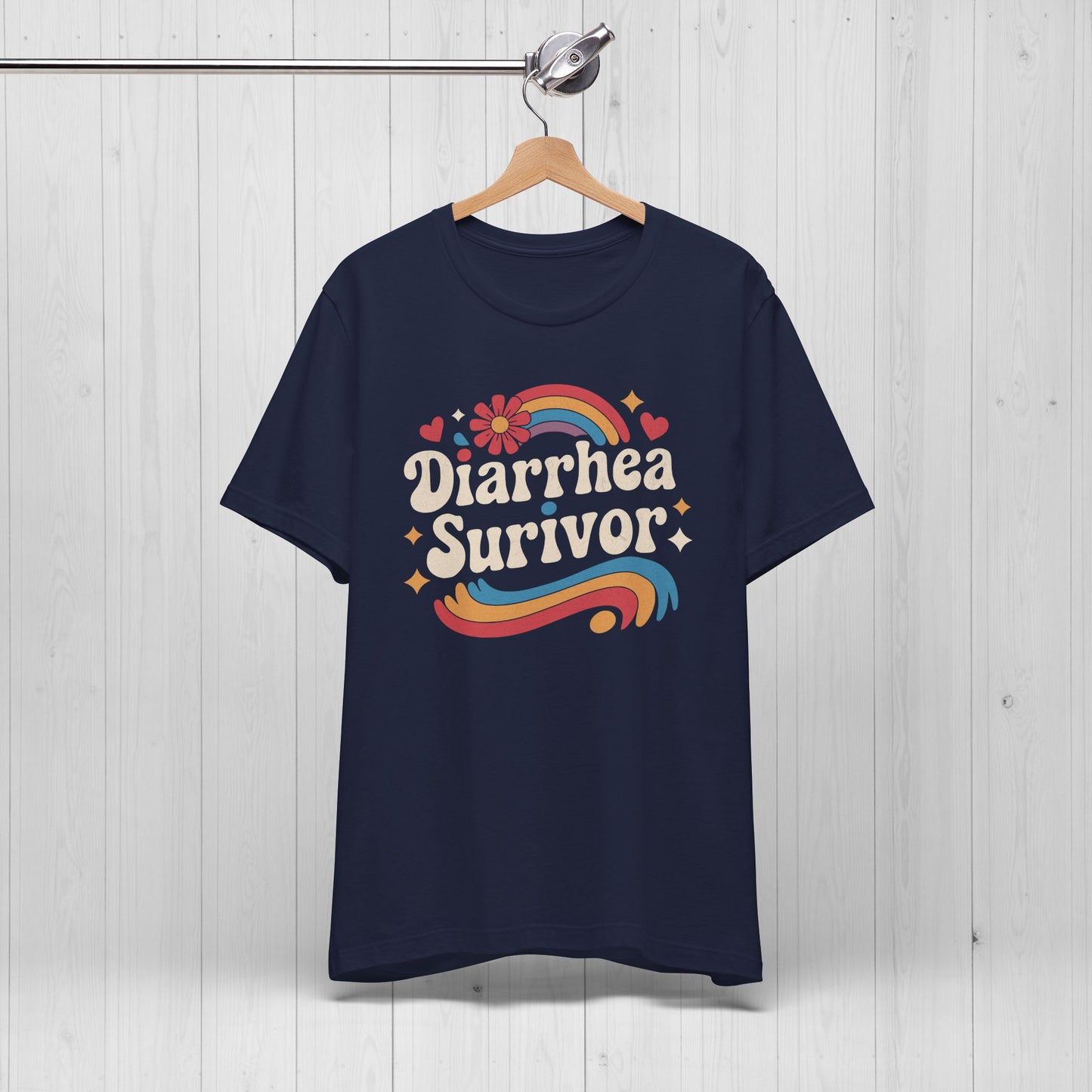 Diarrhea Survivor Groovy Tee – Funny Humor Shirt