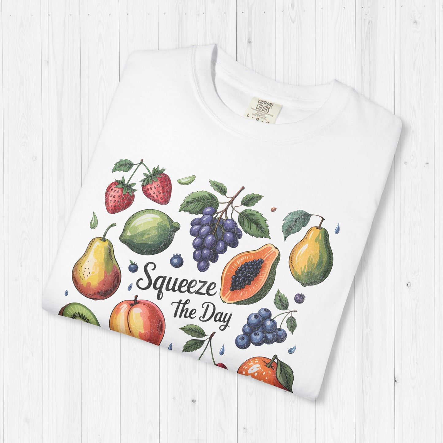 Tropical Summer Fruit Grid Shirt | Squeeze The Day