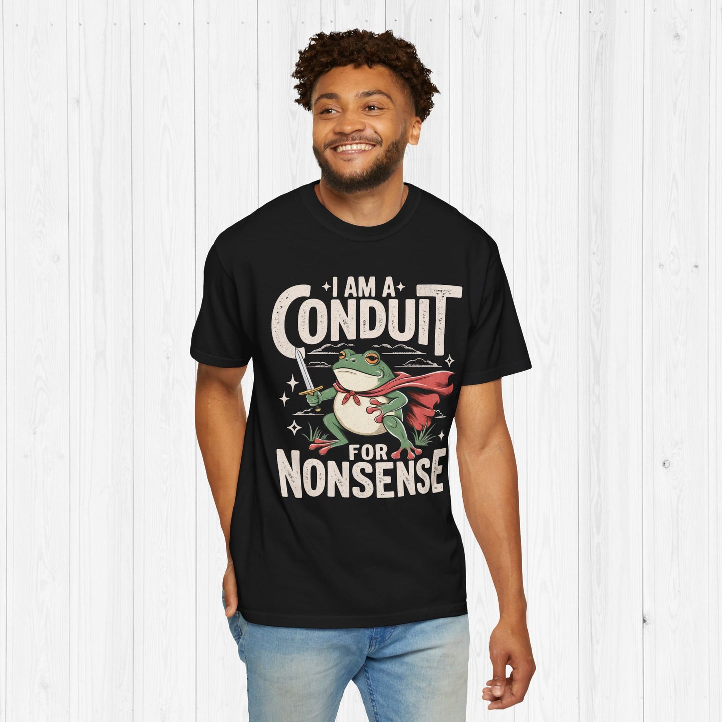 I Am a Conduit for Nonsense Frog Graphic T-Shirt
