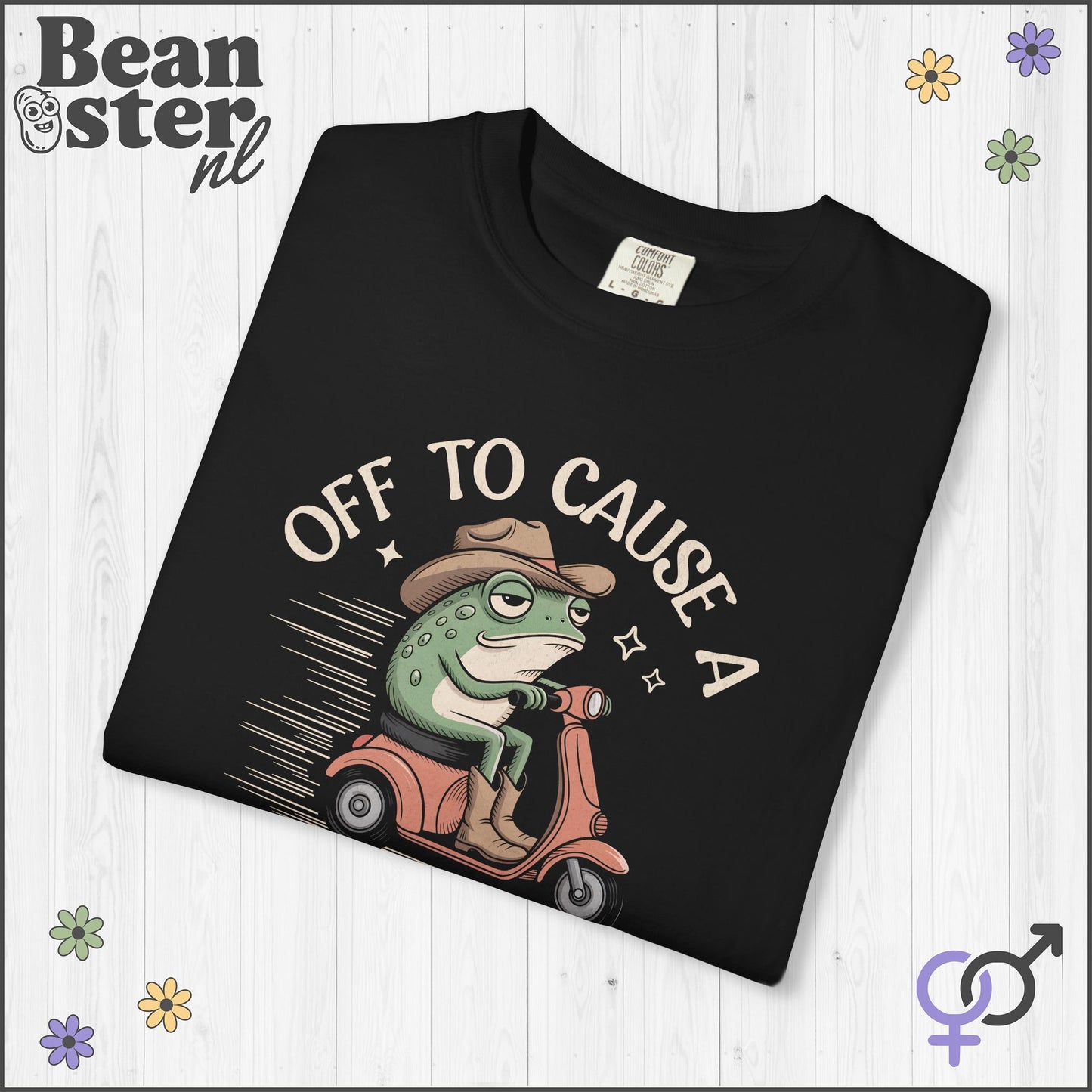 Off To Cause Kerfuffle Frog Meme T-Shirt | Funny Gift Tee