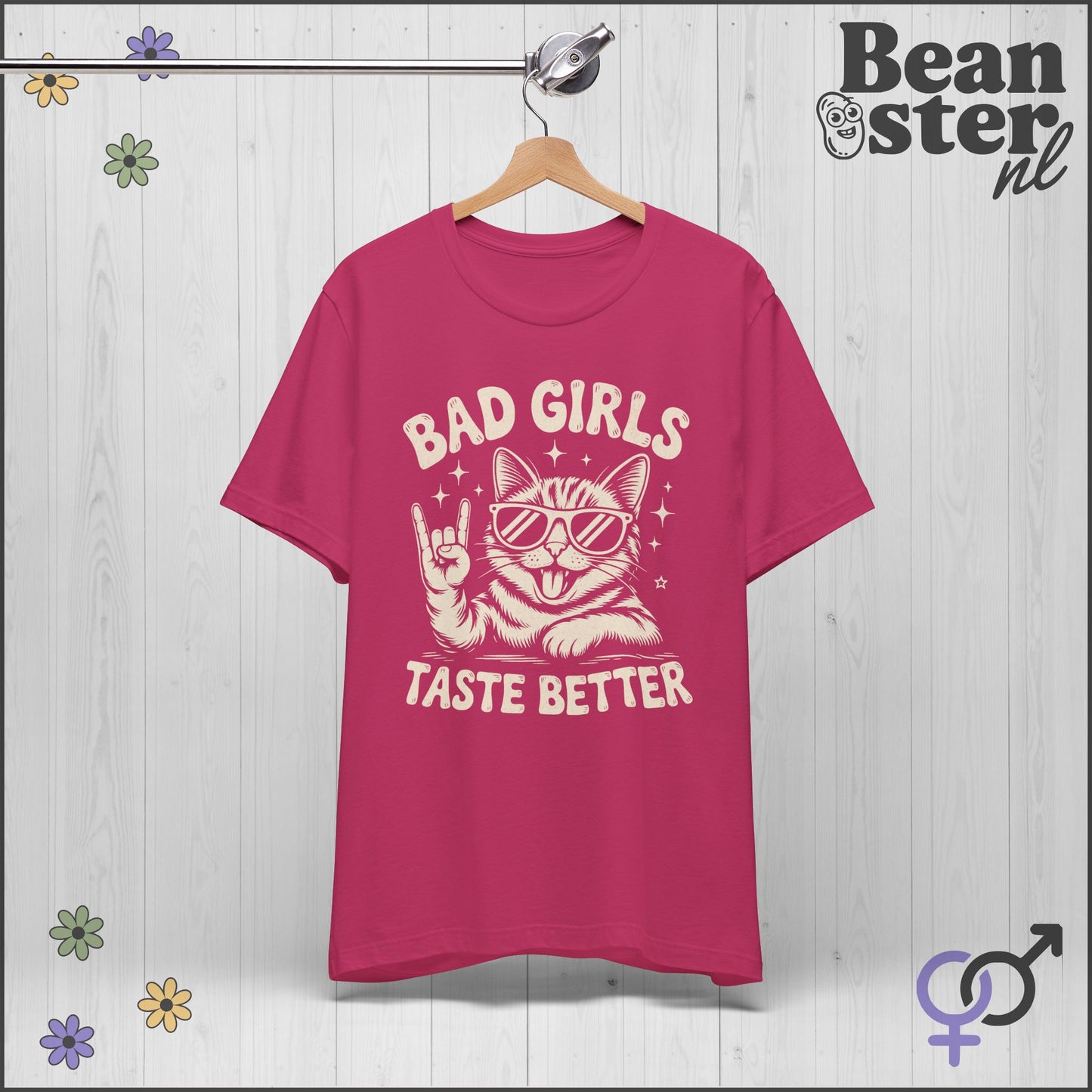 Bad Girls Taste Better – Cool Rock Cat Graphic Tee
